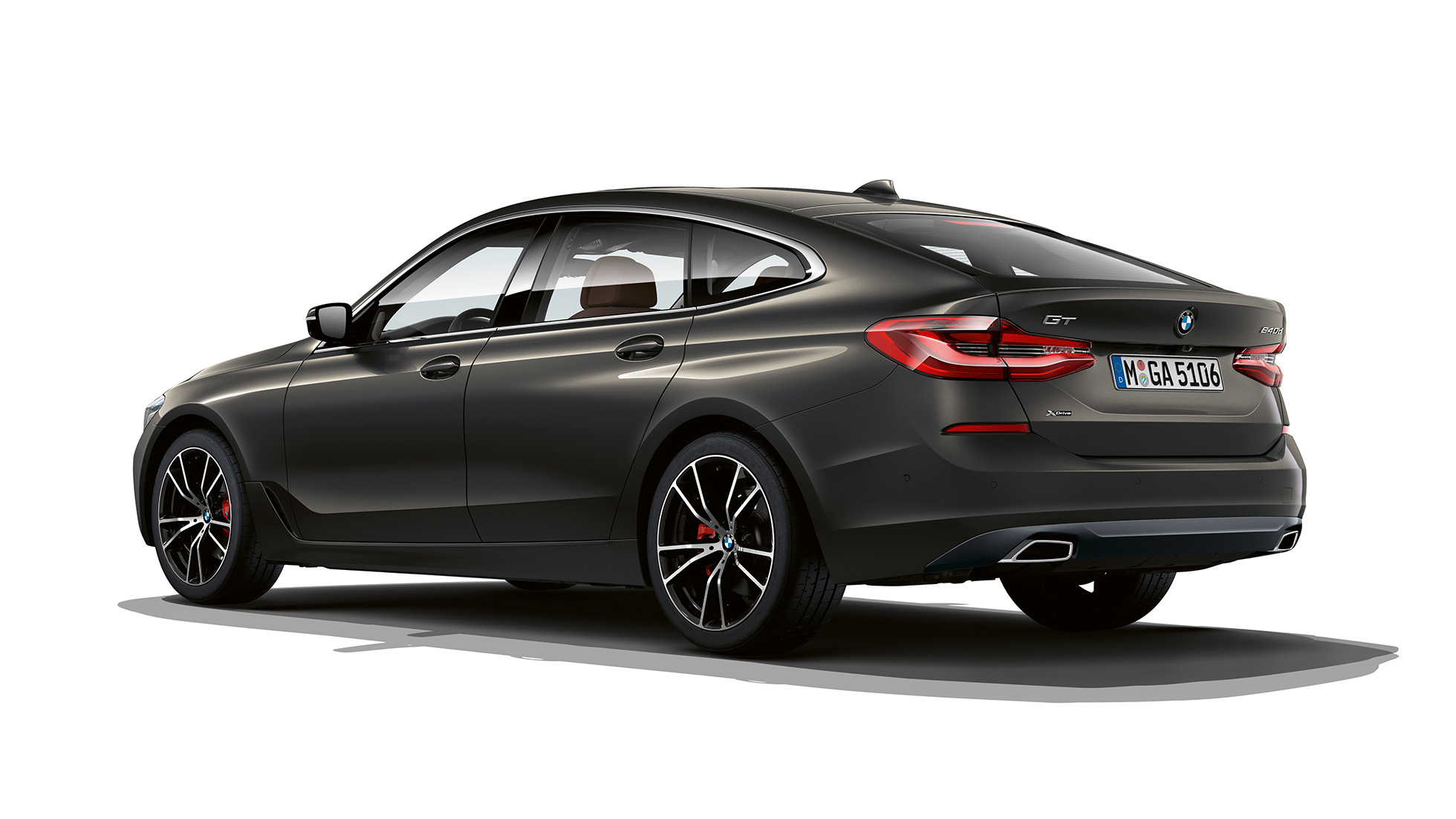 Πίσω τμήμα, BMW Σειρά 6 Gran Turismo, Luxury Line, G32, 2020 BMW Σειρά 6 Gran Turismo, G32, 640d xDrive, 2020, Luxury Line, γκρι Dravit, πίσω λήψη τριών τετάρτων