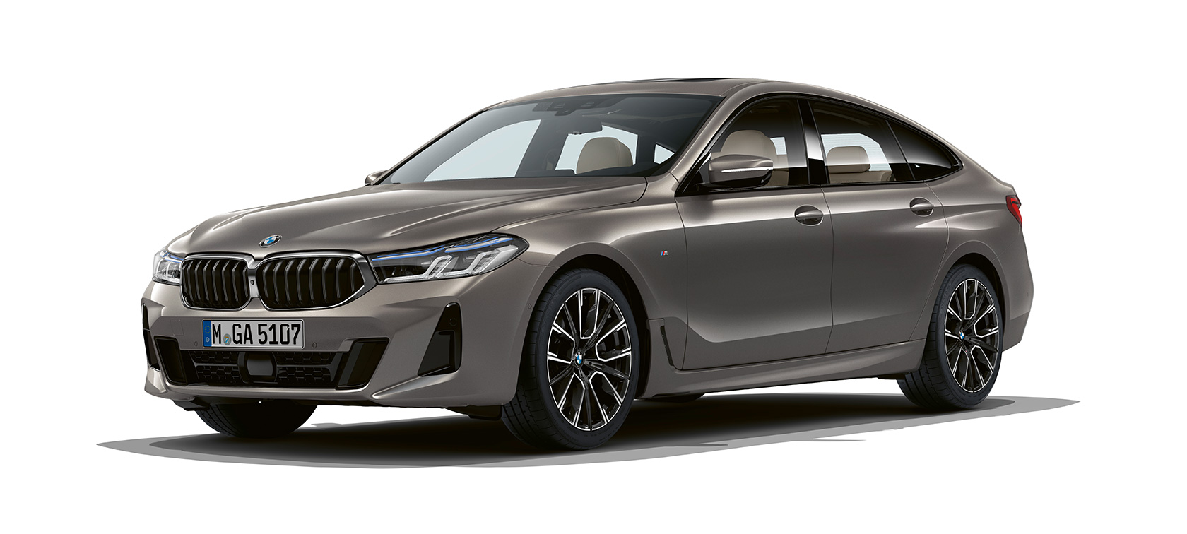 BMW Σειρά 6 Gran Turismo, G32, 2020 BMW Σειρά 6 Gran Turismo 640i xDrive, G32, 2020, γκρι Bernina σε μπροστινή πλαϊνή λήψη τριών τετάρτων