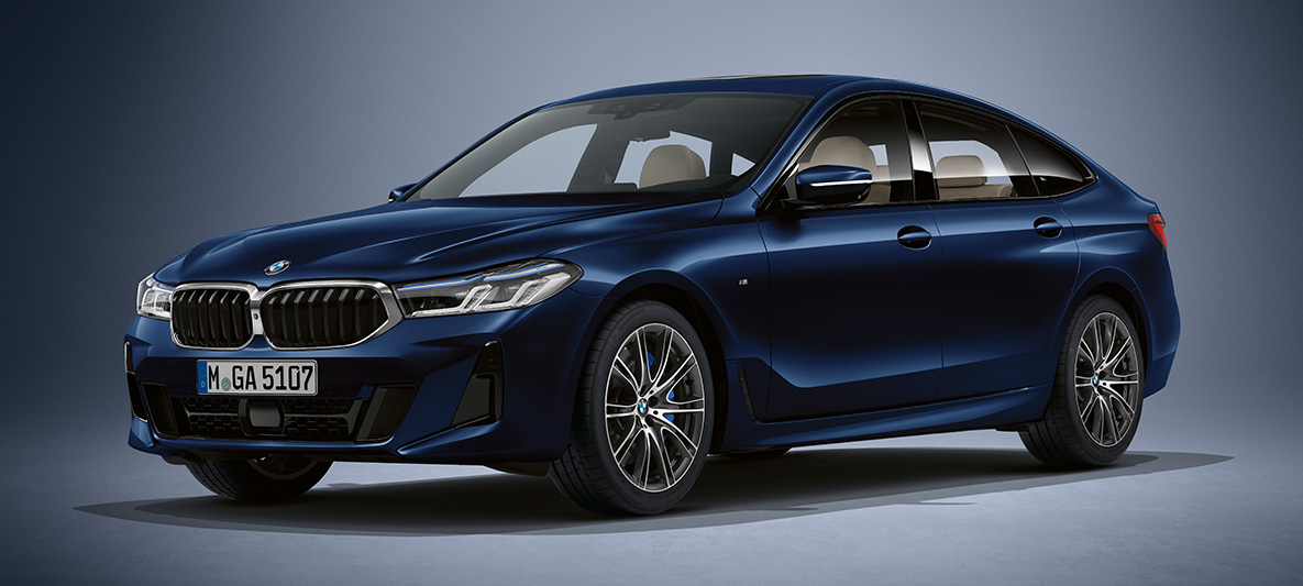 BMW Individual χρώμα αμαξώματος μπλε Tansanite μεταλλικό, BMW Σειρά 6 Gran Turismo, G32, 2020 BMW Individual χρώμα αμαξώματος μπλε Tansanite μεταλλικό, BMW Σειρά 6 Gran Turismo, G32, 2020, μπροστινή λήψη τριών τετάρτων, σταθμευμένη