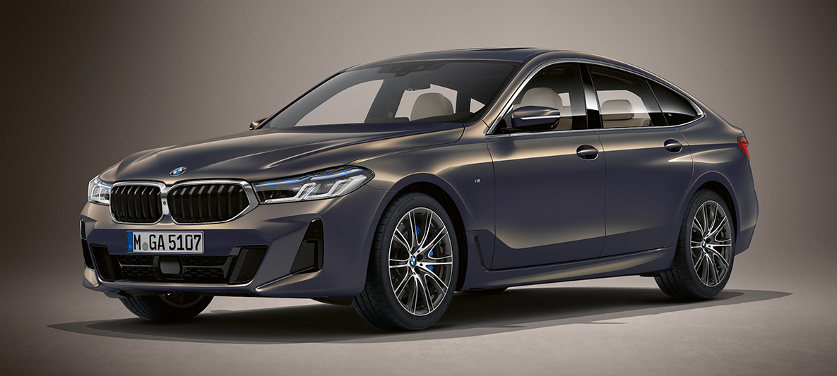 BMW Individual χρώμα αμαξώματος μπλε Tansanite μεταλλικό, BMW Σειρά 6 Gran Turismo, G32, 2020 BMW Individual χρώμα αμαξώματος μπλε Tansanite μεταλλικό, BMW Σειρά 6 Gran Turismo, G32, 2020, μπροστινή λήψη τριών τετάρτων, σταθμευμένη