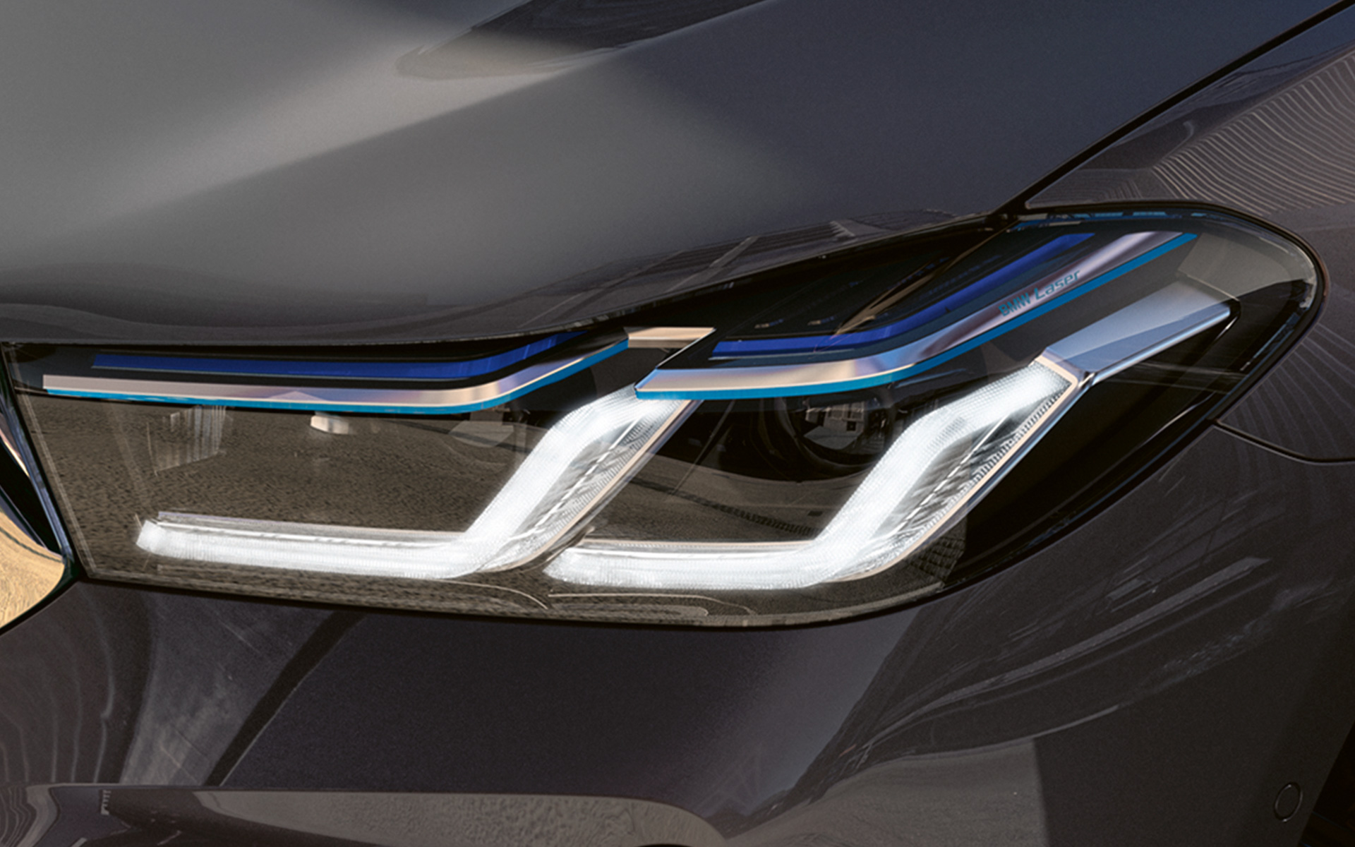BMW Φώτα Laser, BMW Σειρά 6 Gran Turismo, G32, 2020 BMW Φώτα Laser, BMW Σειρά 6 Gran Turismo 640i xDrive, G32, 2020, γκρι Bernina, κοντινή λήψη μπροστά