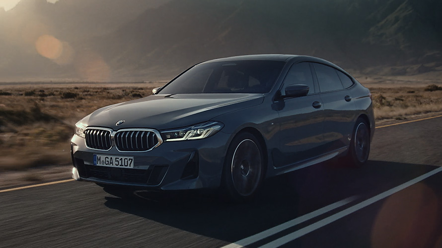 Εξωτερικό, BMW Σειρά 6 Gran Turismo, G32, 2020 BMW Σειρά 6 Gran Turismo 640i xDrive, G32, 2020, γκρι Bernina, πανοραμική λήψη