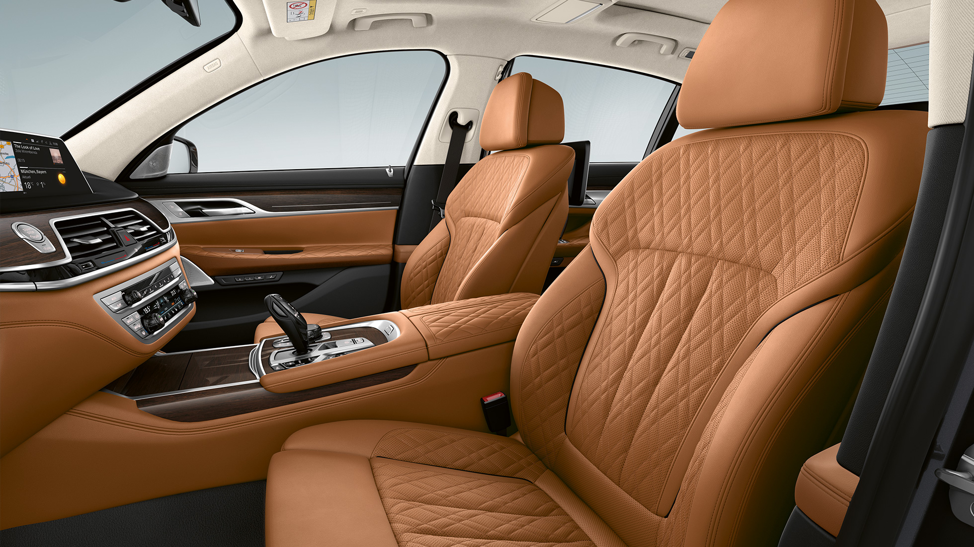 BMW Σειρά 7 Sedan με πακέτο εξωτερικού εξοπλισμού Design Pure Excellence, δερμάτινες επενδύσεις καθισμάτων BMW Σειρά 7 Sedan με πακέτο εξωτερικού εξοπλισμού Design Pure Excellence, επενδύσεις καθισμάτων από δέρμα Nappa