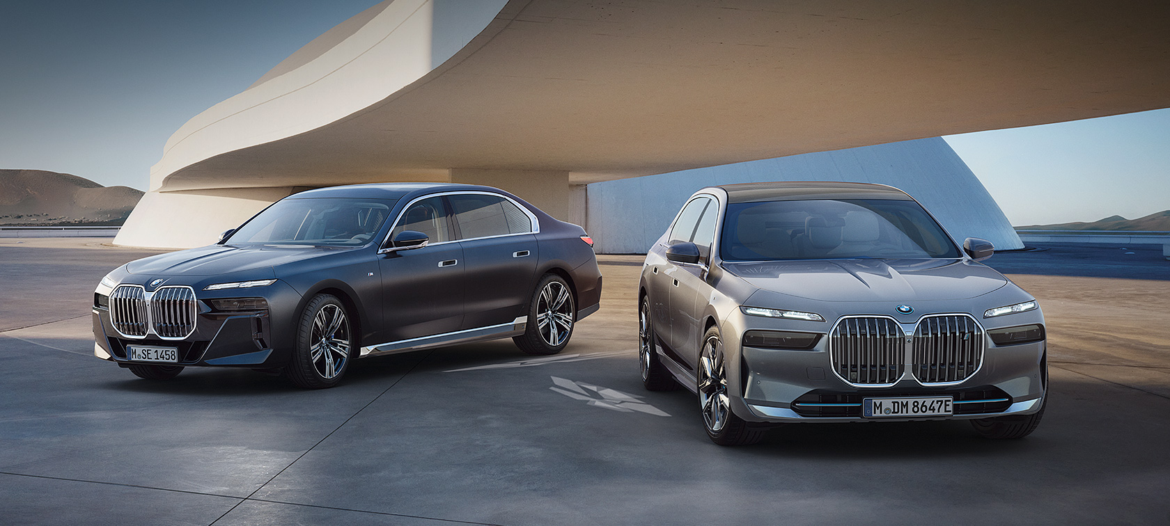 BMW Σειρά 7 Sedan (G70) BMW i7 (G70), μπροστινή λήψη τριών τετάρτων BMW Σειρά 7 Sedan (G70), BMW i7 (G70), μπροστινή λήψη τριών τετάρτων