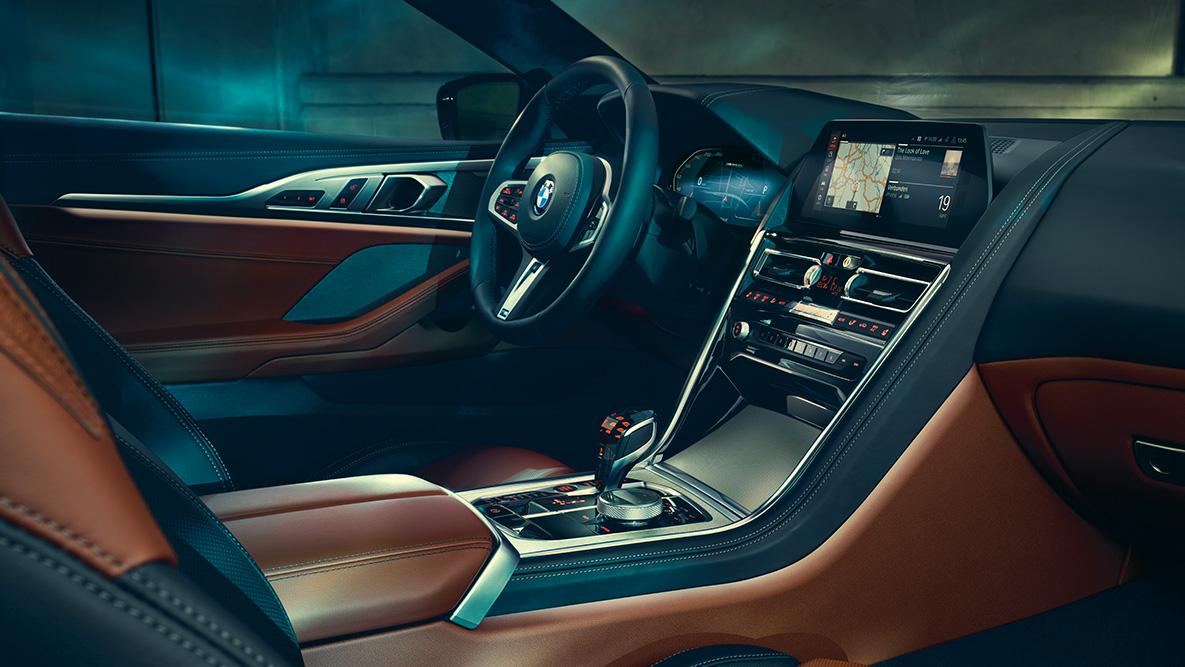 Η BMW Σειρά 8 Coupé, εσωτερικό. Εσωτερικό της BMW Σειράς 8 Coupé.