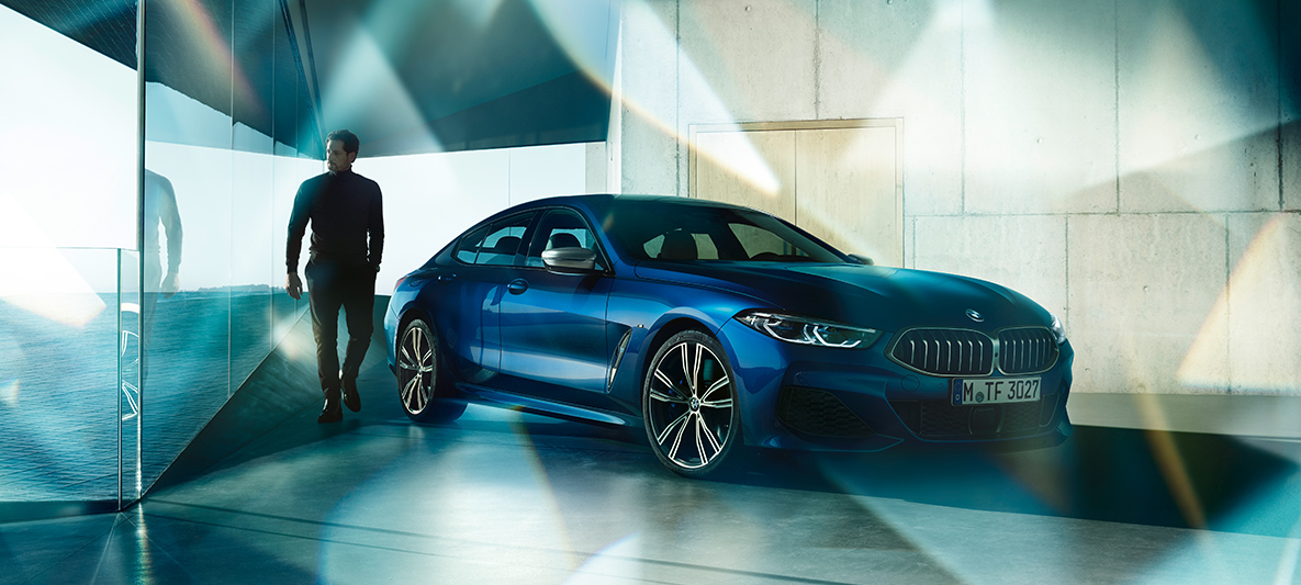 BMW Individual μπροστινή λήψη τρία τέταρτα BMW Σειρά 8 Gran Coupé, BMW Individual μπροστινή λήψη τρία τέταρτα