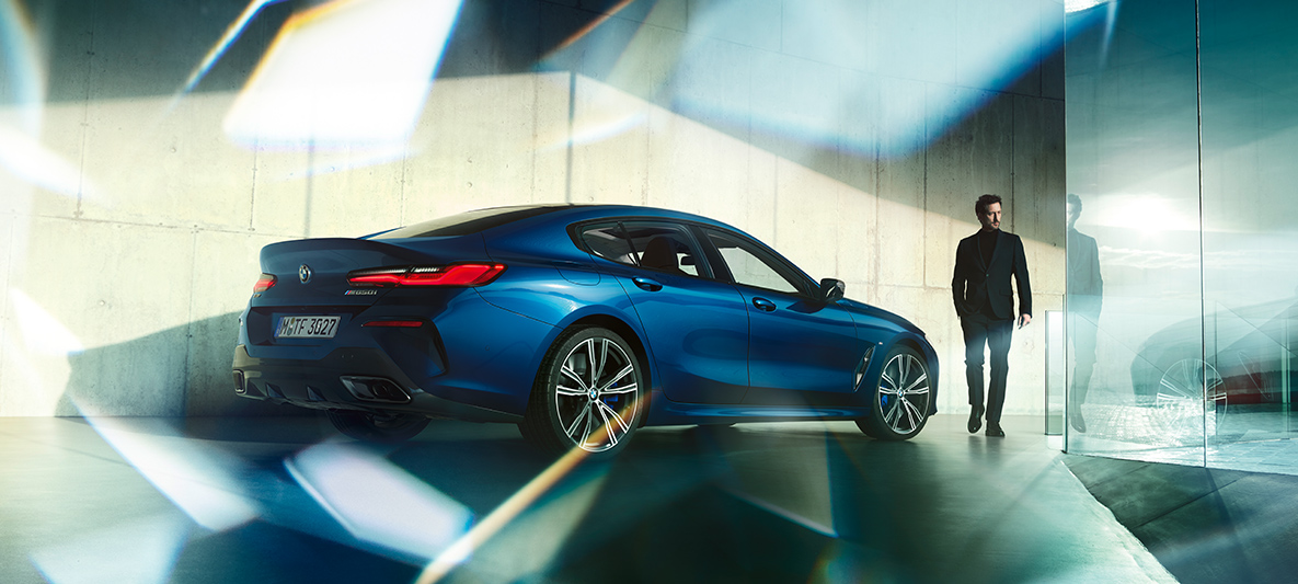 BMW Individual μπροστινή λήψη τρία τέταρτα BMW Σειρά 8 Gran Coupé, BMW Individual μπροστινή λήψη τρία τέταρτα