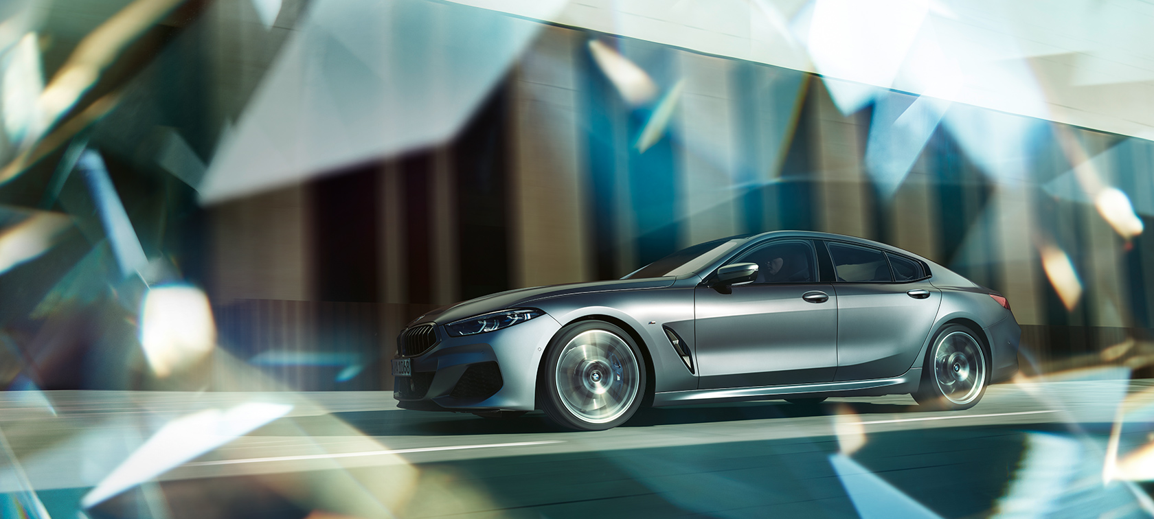 BMW Σειρά 8 Gran Coupé Έμπνευση BMW Σειρά 8 Gran Coupé, πλαϊνή λήψη κατά την οδήγηση, Έμπνευση