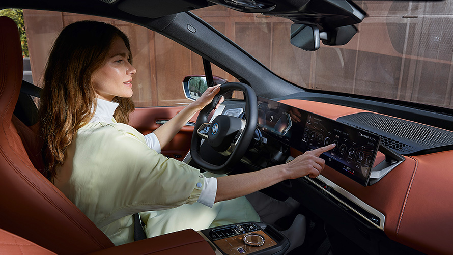 BMW iX i20, ηλεκτρικό SUV, BMW iDrive BMW iX i20, 2021, ηλεκτρικό SUV, BMW iDrive, εσωτερικό, Suite, cockpit
