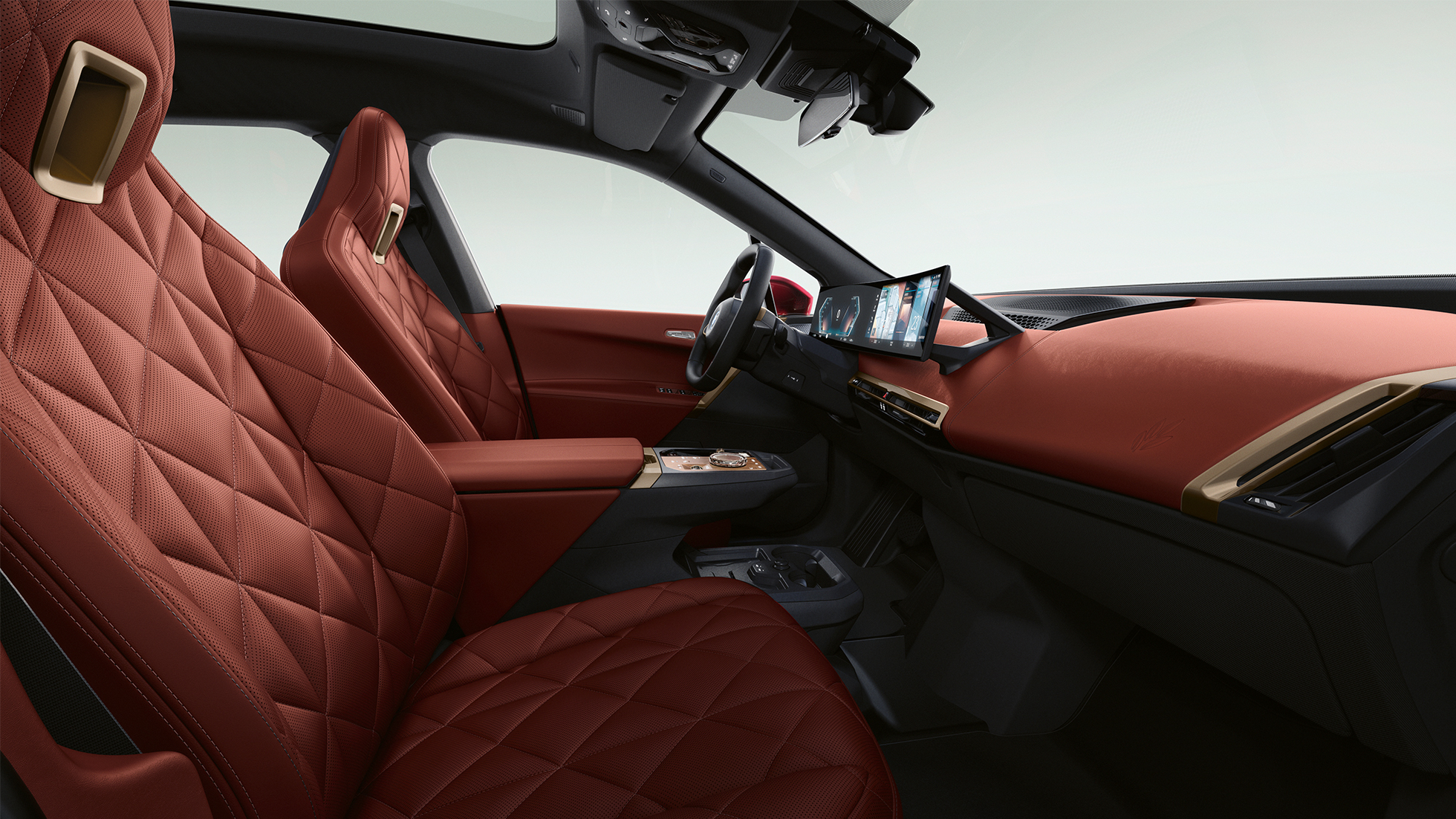 BMW iX σχεδίαση Suite Castanea BMW iX i20 εσωτερική σχεδίαση Suite Castanea