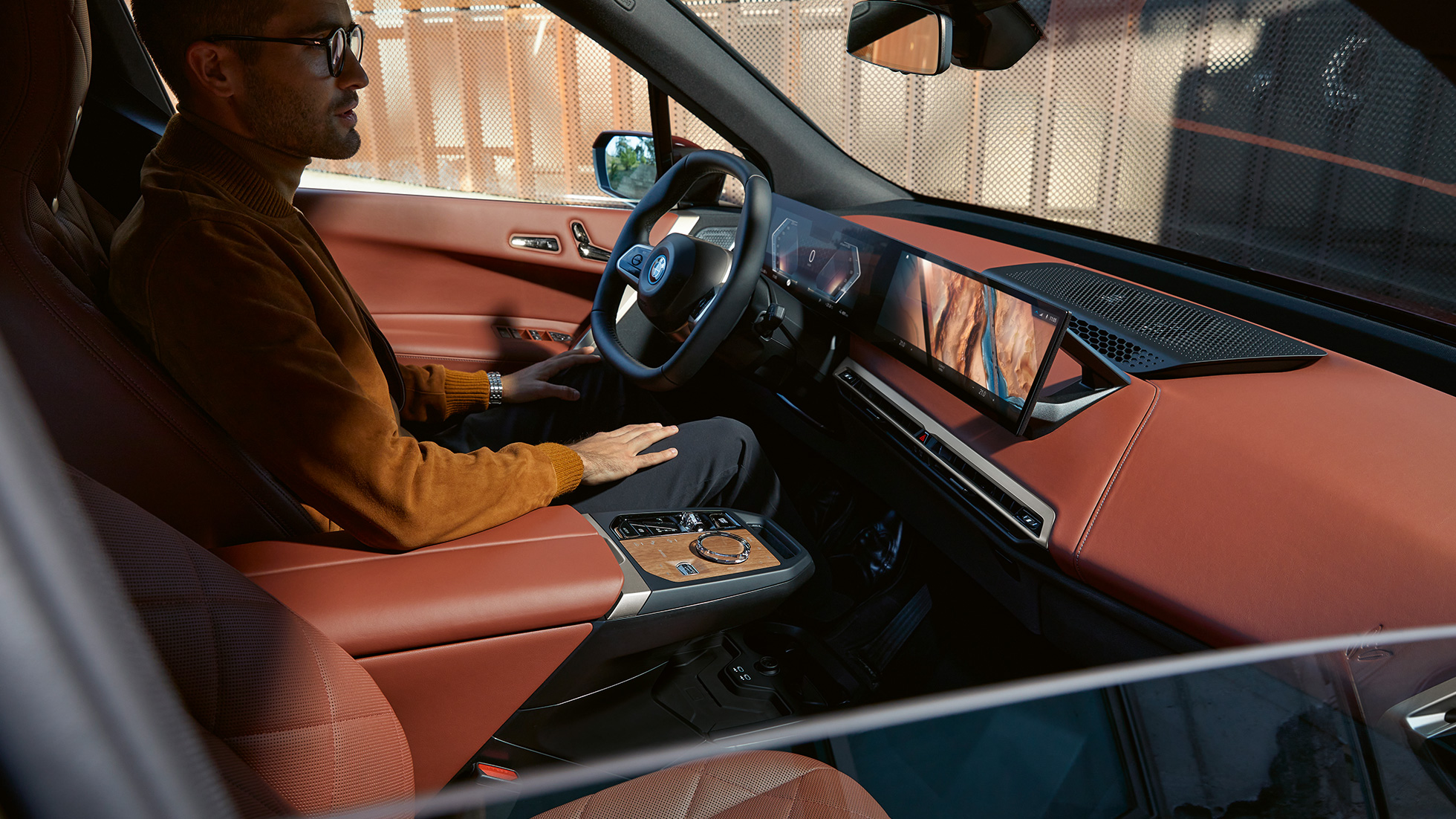 BMW iX i20 Διεπαφή Χρήστη Castanea BMW iX i20 Εσωτερικό Διεπαφή Χρήστη iDrive Castanea