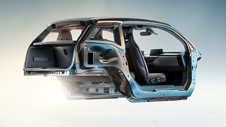 BMW i3, κατασκευή χαμηλού βάρους Το πρωτοποριακό αμάξωμα χαμηλού βάρους του BMW i3 από ανθρακονήματα