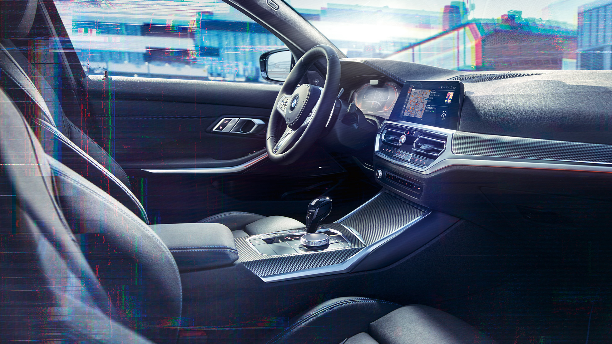 Εσωτερικό, BMW M340i xDrive Sedan BMW M340i xDrive Sedan G20, μαύρο Sapphire μεταλλικό, εσωτερικό