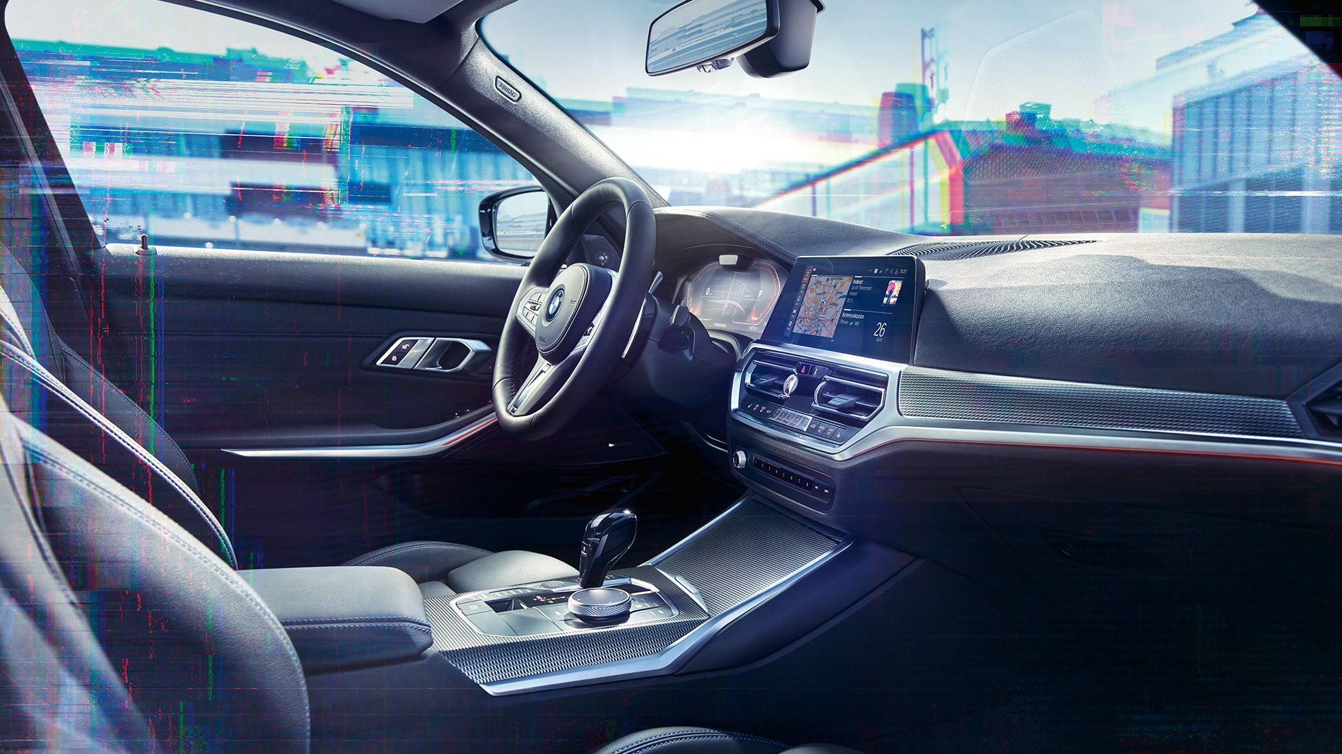 Εσωτερικό, BMW M340i xDrive Sedan BMW M340i xDrive Sedan G20, μαύρο Sapphire μεταλλικό, εσωτερικό