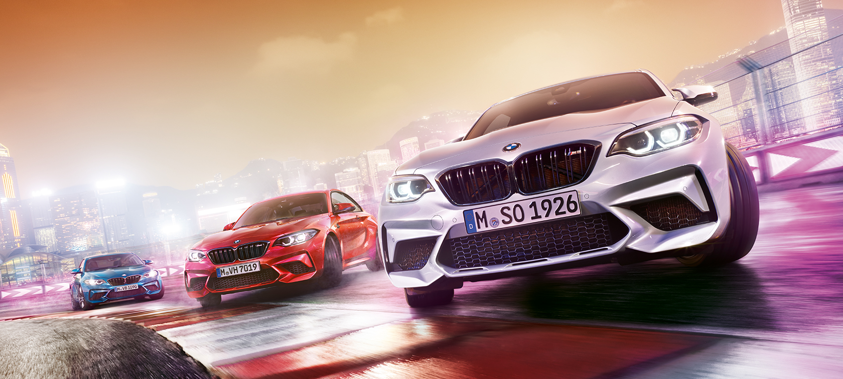 Σχεδίαση της BMW M2 Competition Σχεδίαση της BMW M2 Competition F87 2018, ασημί Hockenheim μεταλλικό, μπροστινή λήψη τριών τετάρτων