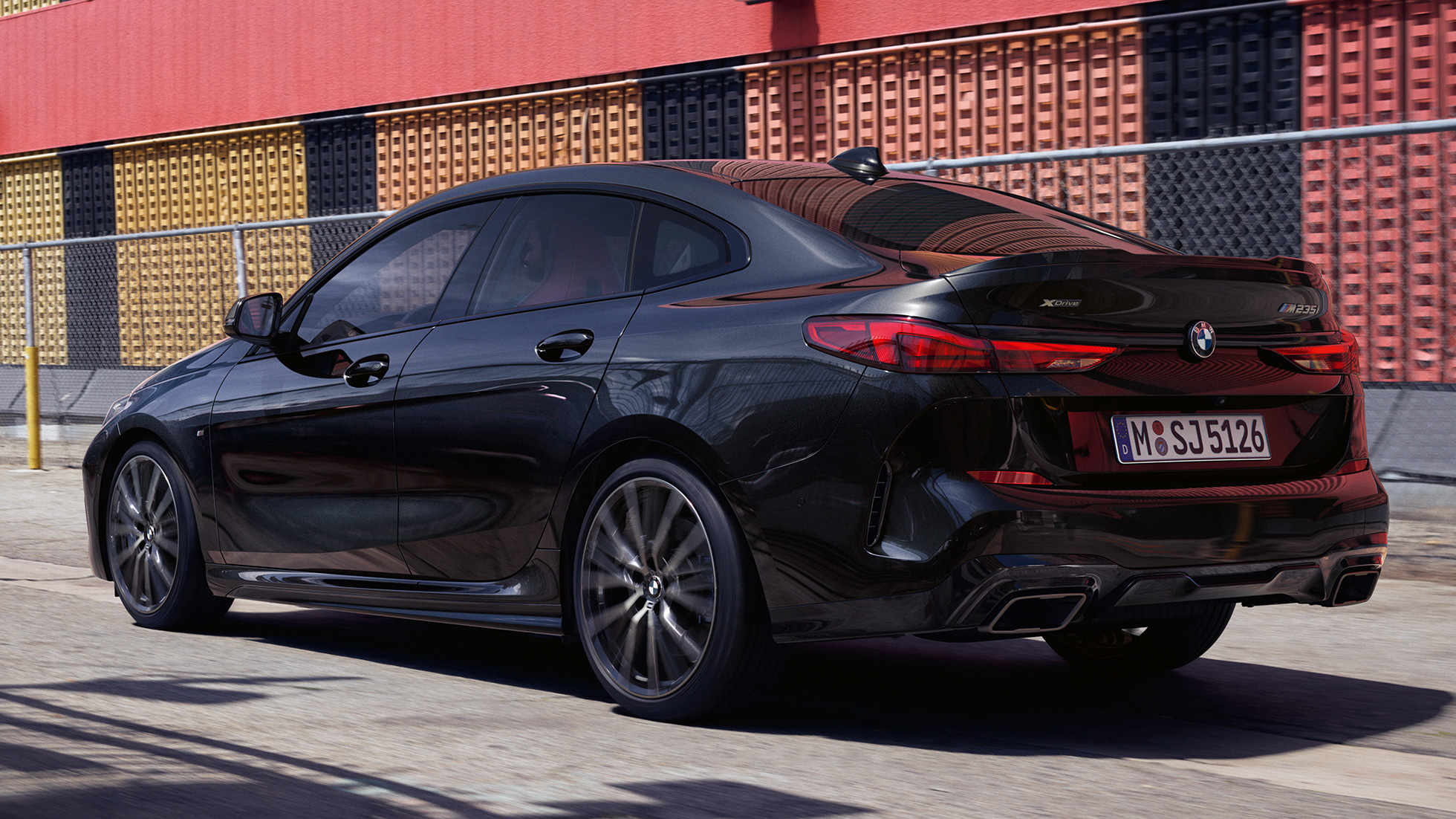 BMW M235i xDrive Gran Coupé , πίσω λήψη τριών τετάρτων BMW M235i xDrive Gran Coupé 2020, μαύρο Sapphire μεταλλικό, F44, μπροστινή λήψη τριών τετάρτων, εξωτερικό