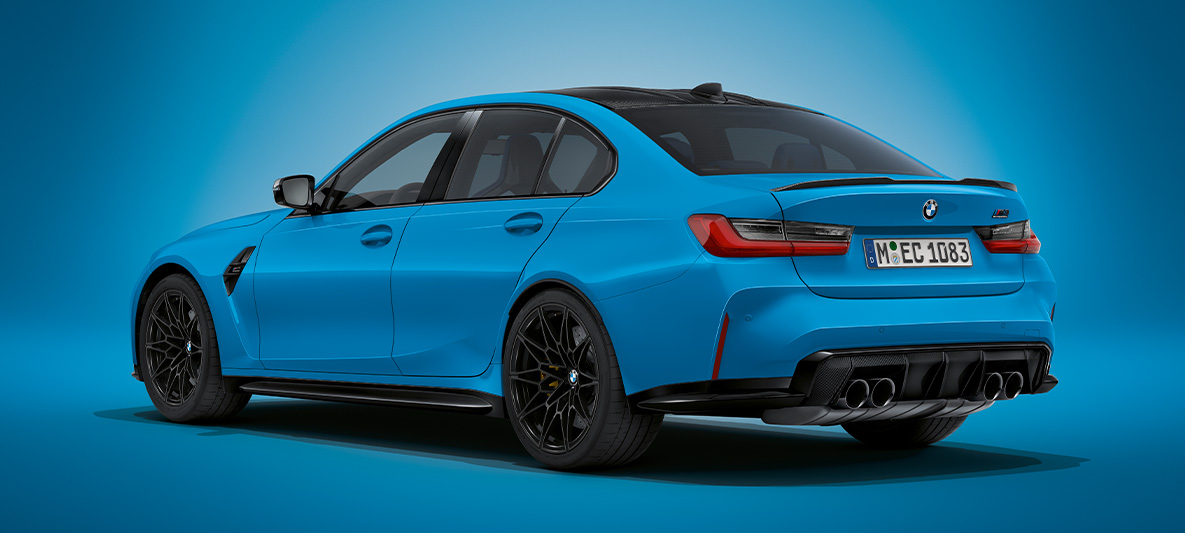 BMW Individual κόκκινο Aventurine μεταλλικό, BMW M3 Sedan, G80 2020 BMW M3 Sedan, BMW Individual κόκκινο Aventurine μεταλλικό, G80 2020, μπροστινή λήψη τριών τετάρτων, σταθμευμένη