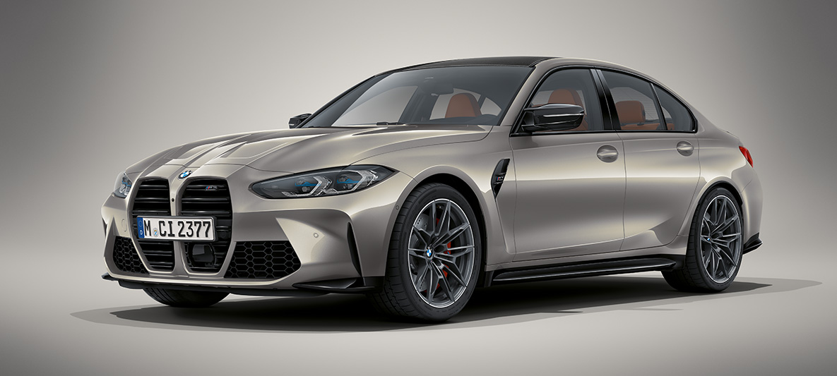 BMW Individual μπλε Tanzanite μεταλλικό, BMW M3 Sedan, G80 2020 BMW M3 Sedan, BMW Individual μπλε Tanzanite μεταλλικό, G80 2020, μπροστινή λήψη τριών τετάρτων, σταθμευμένη