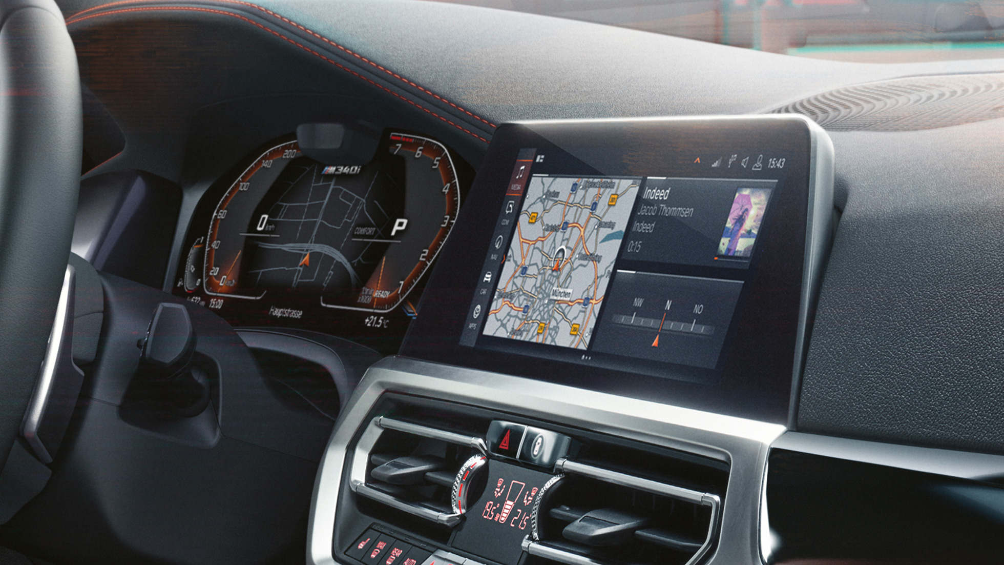 Σχεδίαση κόκπιτ BMW M340i xDrive Touring, σχεδίαση κόκπιτ