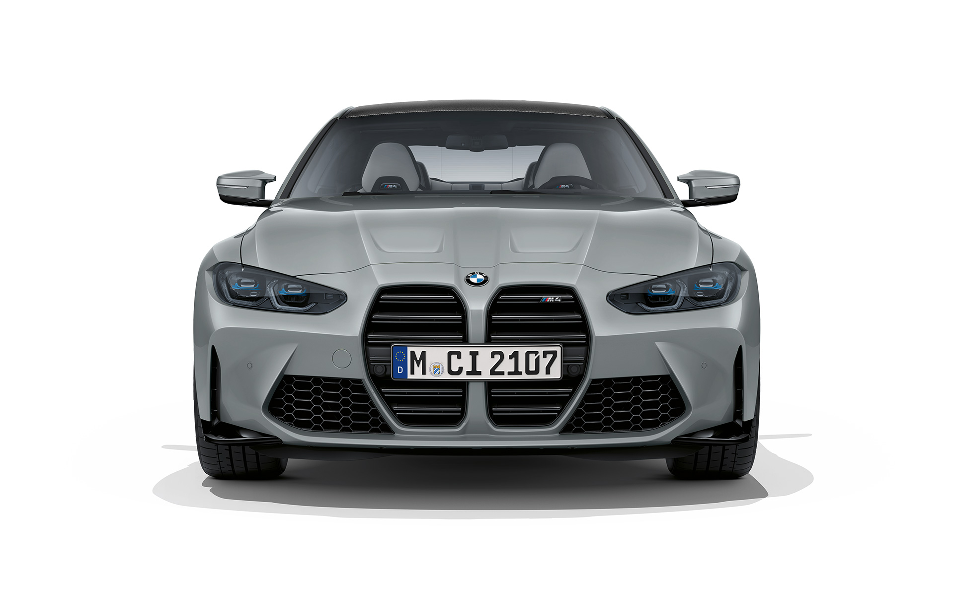 BMW M4 Coupé, G82, 2020, γκρι Brooklyn μεταλλικό, μπροστινή λήψη