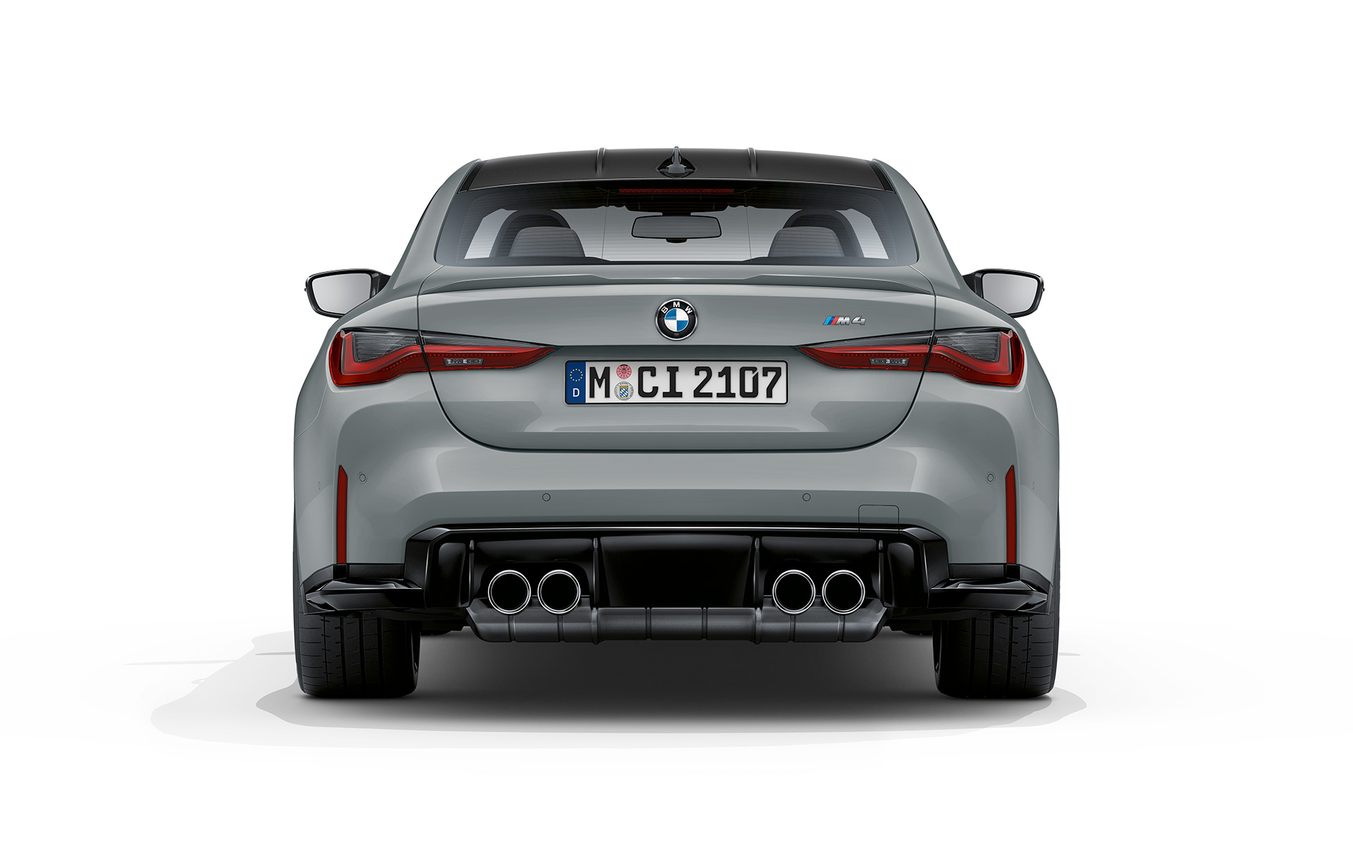 BMW M4 Coupé, G82, 2020, γκρι Brooklyn μεταλλικό, πίσω λήψη
