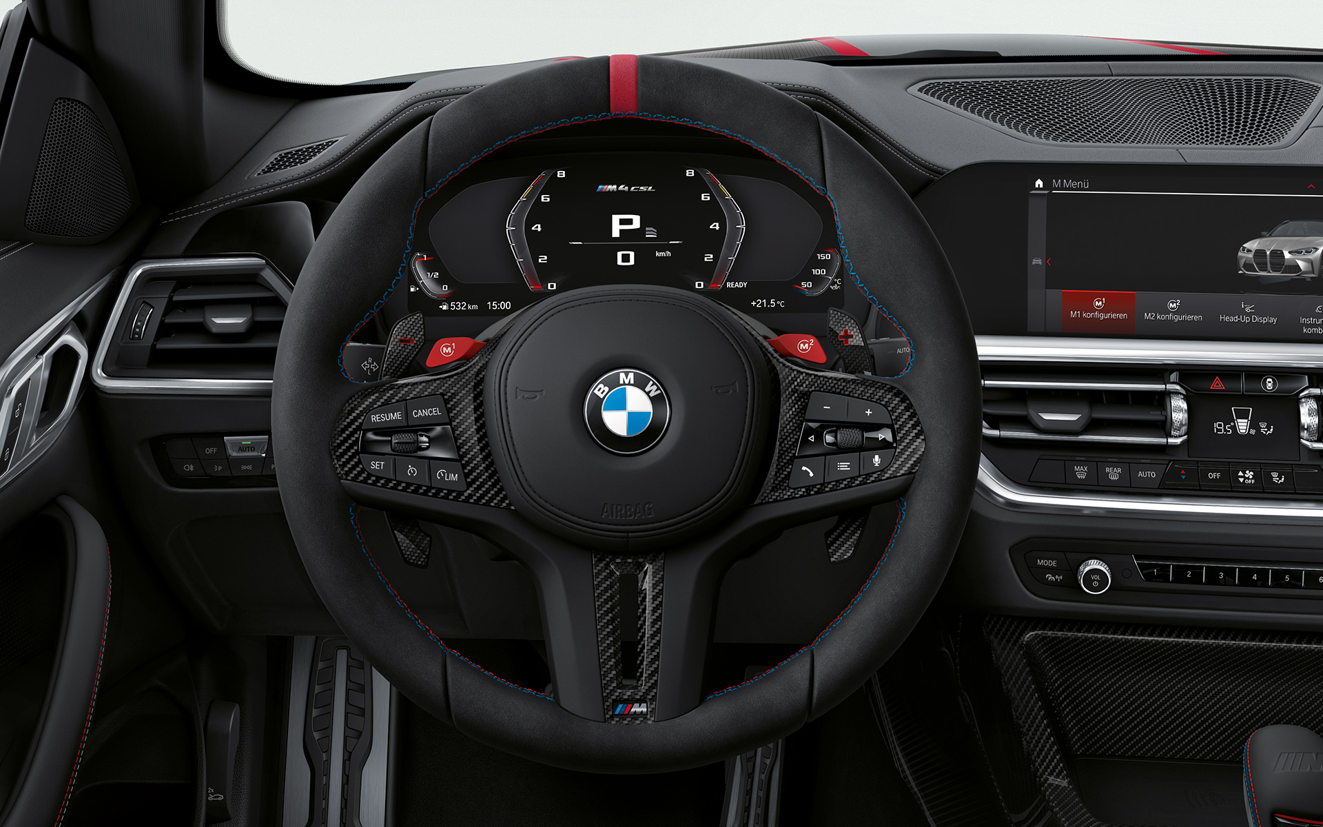 M τιμόνι Alcantara, BMW M4 CSL, G82 BMW M4 CSL, G82, εσωτερικό, M τιμόνι Alcantara
