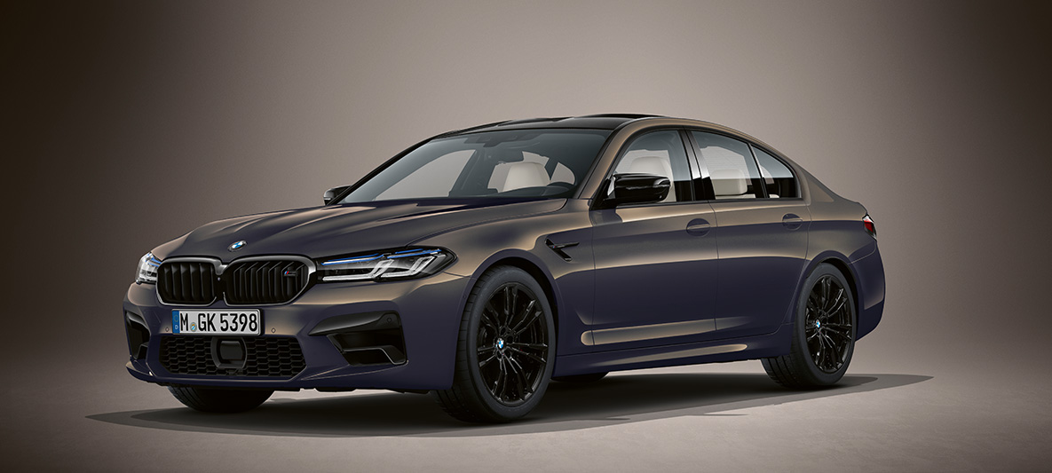 BMW Individual, BMW M5 Sedan, F90, LCI, Facelift 2020, γκρι Alvite μεταλλικό BMW Individual, BMW M5 Sedan, F90, LCI, Facelift 2020, γκρι Alvite μεταλλικό, μπροστινή λήψη τριών τετάρτων