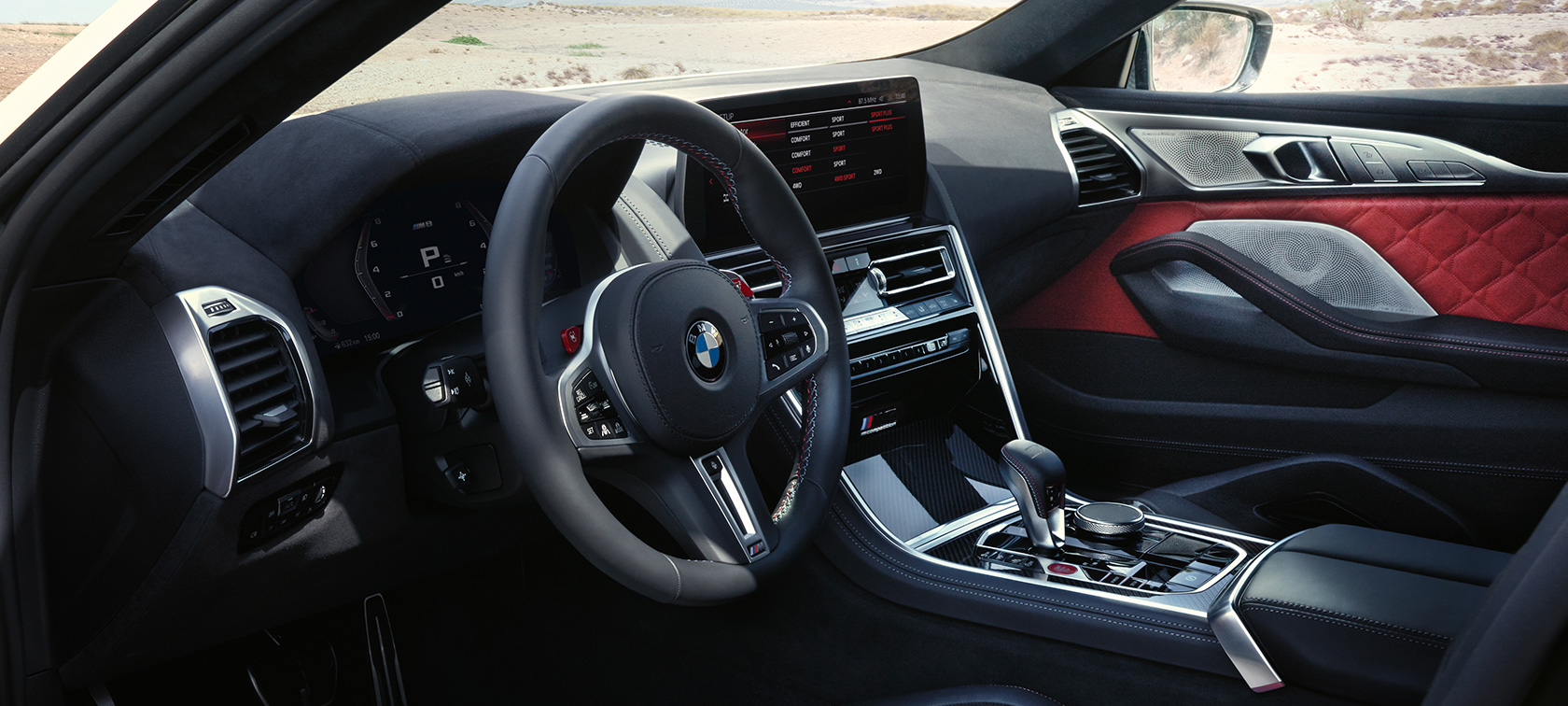 BMW M8 Competition Gran Coupé, F93, LCI, Facelift, 2022, cockpit, Κεντρική Οθόνη Ελέγχου