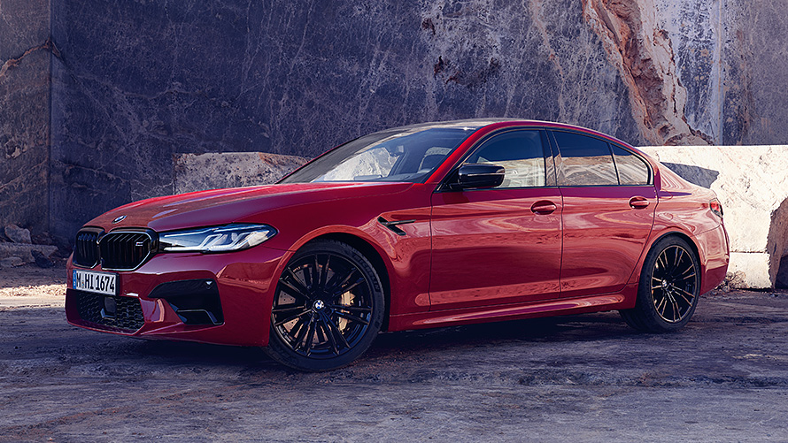 BMW M5 F90 μπροστινή λήψη τρία τέταρτα εν κινήσει Μοντέλα BMW M, BMW M5 F90 μπροστινή λήψη τρία τέταρτα εν κινήσει
