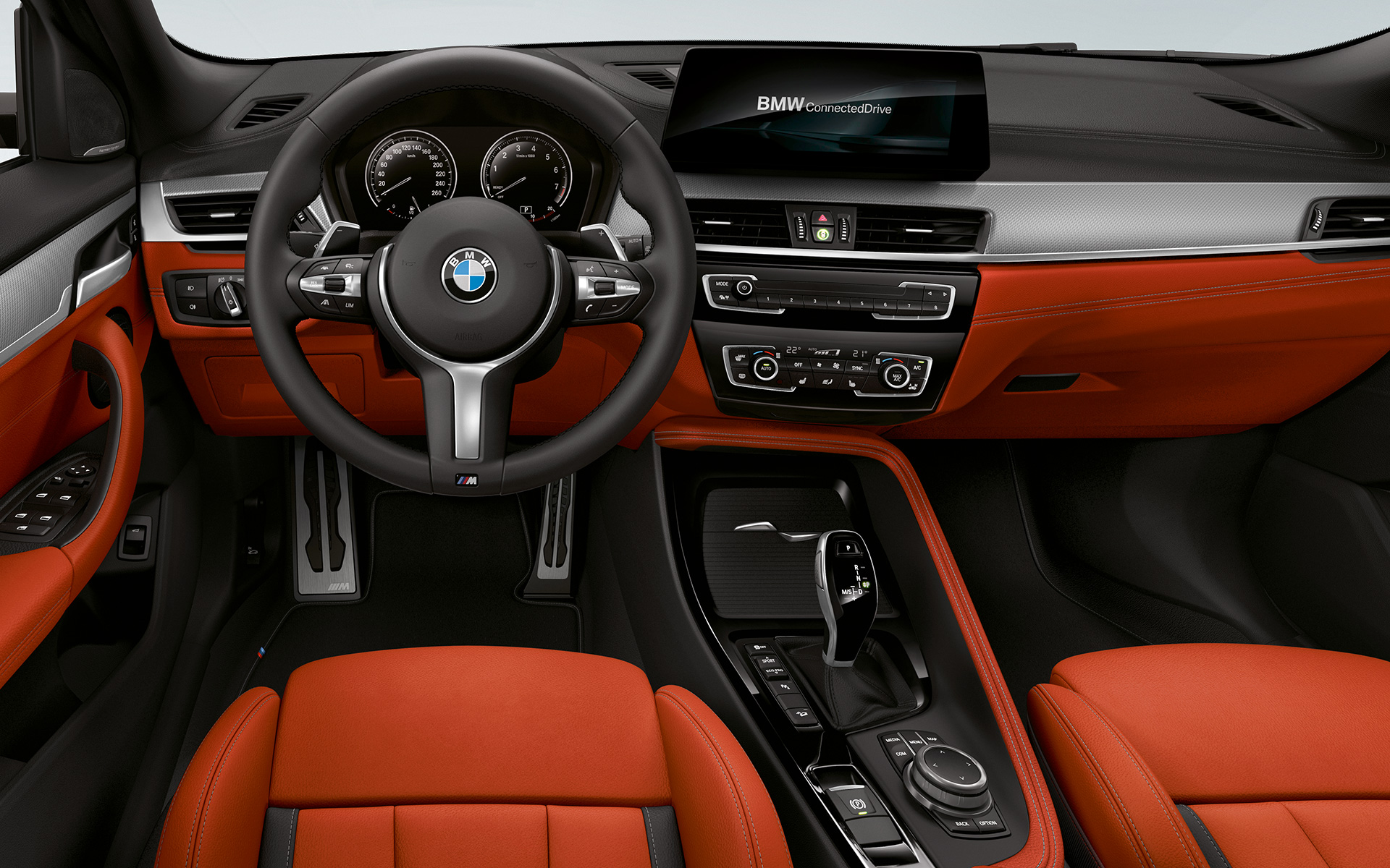 Μ δερμάτινο τιμόνι, BMW X2 M35i (F39), εσωτερικό