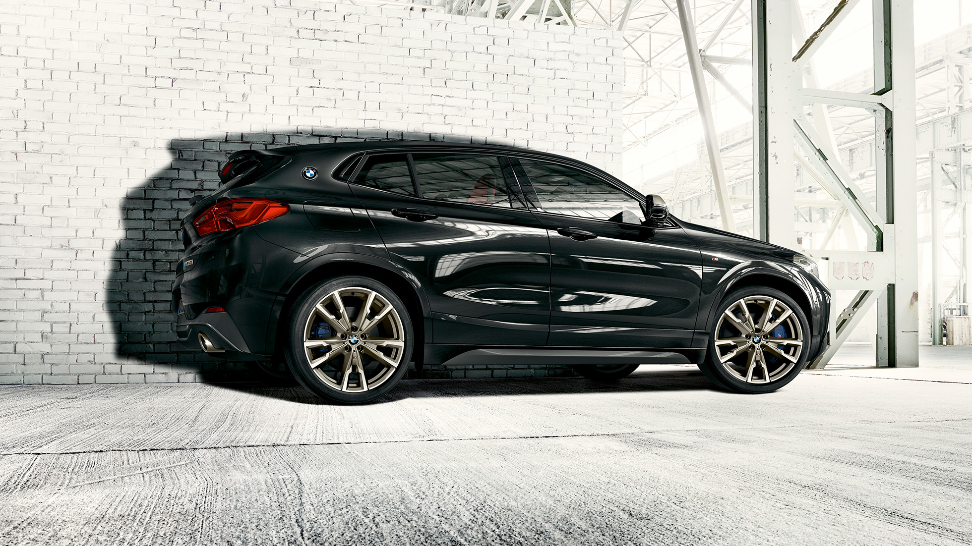 Εξωτερικό, BMW X2 M35i Εξωτερικό, BMW X2 M35i, μαύρο Sapphire μεταλλικό, F39, πλαϊνή λήψη