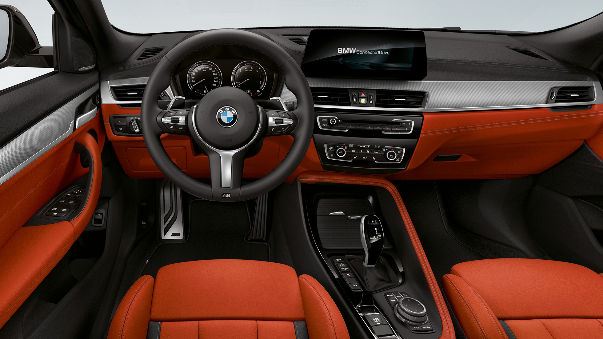 Δερμάτινο τιμόνι Μ, BMW X2 M35i Δερμάτινο τιμόνι Μ, BMW X2 M35i, F39, εσωτερικό
