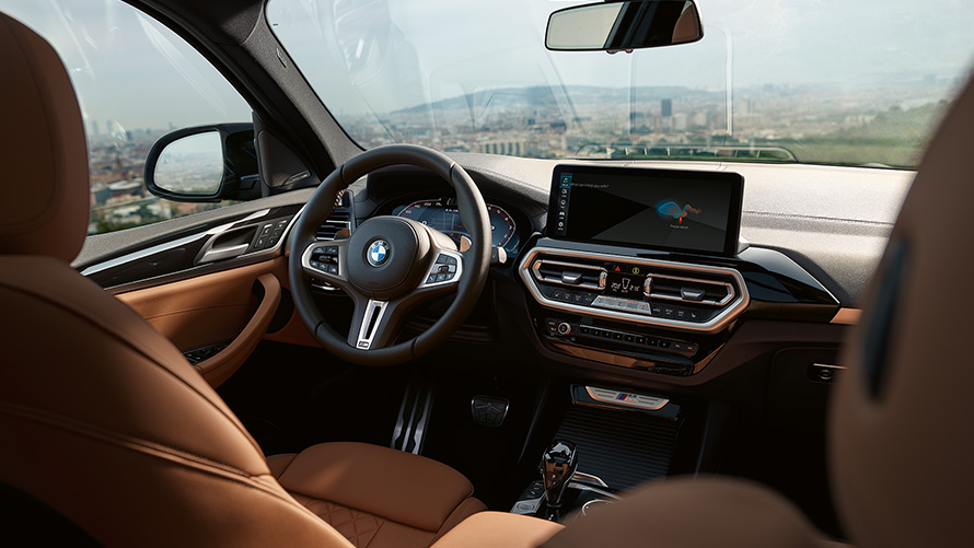 BMW X3, M40i, G01, LCI, Facelift, 2021, cockpit