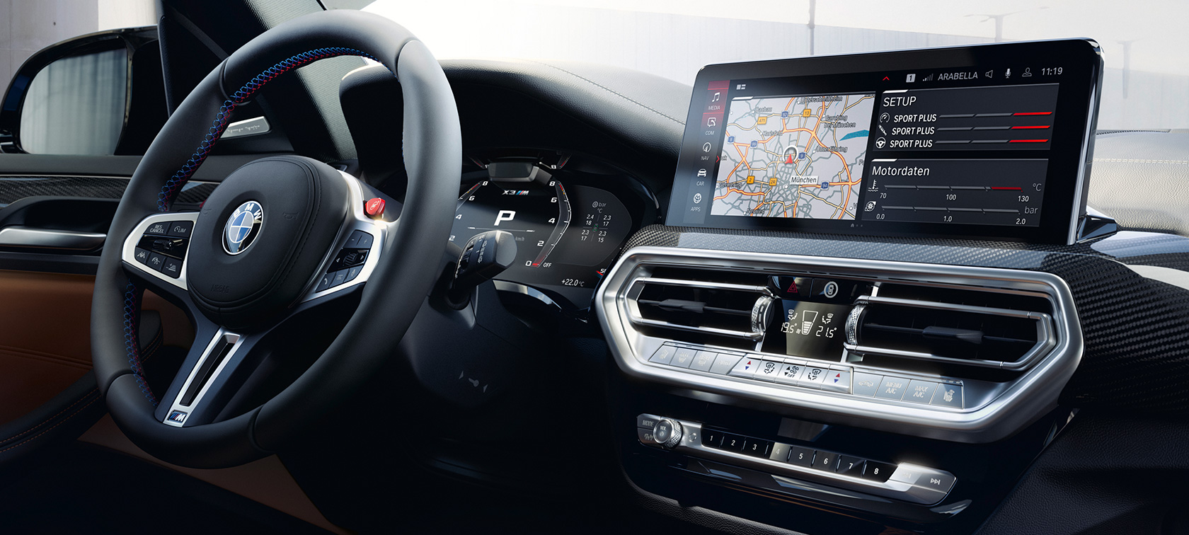 BMW X3 M Competition, F97, LCI, Facelift, 2021, cockpit, Κεντρική Οθόνη Ελέγχου BMW X3 M Competition, F97, LCI, Facelift, 2021, cockpit, Κεντρική Οθόνη Ελέγχου