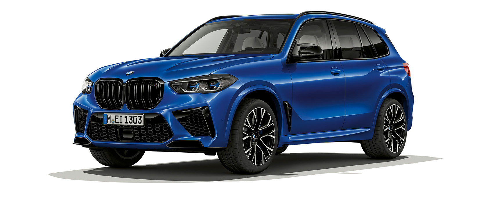 BMW X5 M Competition, μπροστινή λήψη τριών τετάρτων, F95 BMW X5 M Competition, F95, 2020, SUV μπλε Marina Bay μεταλλικό, μπροστινή λήψη τριών τετάρτων