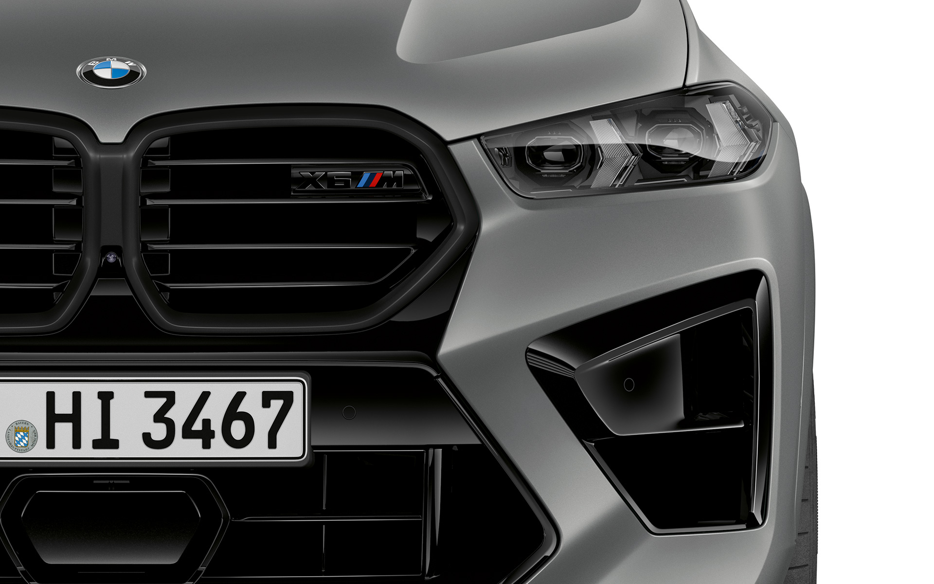 BMW X6 M Competition, F96, 2023, M Προβολείς Shadow Line, Προσαρμοζόμενοι Προβολείς LED