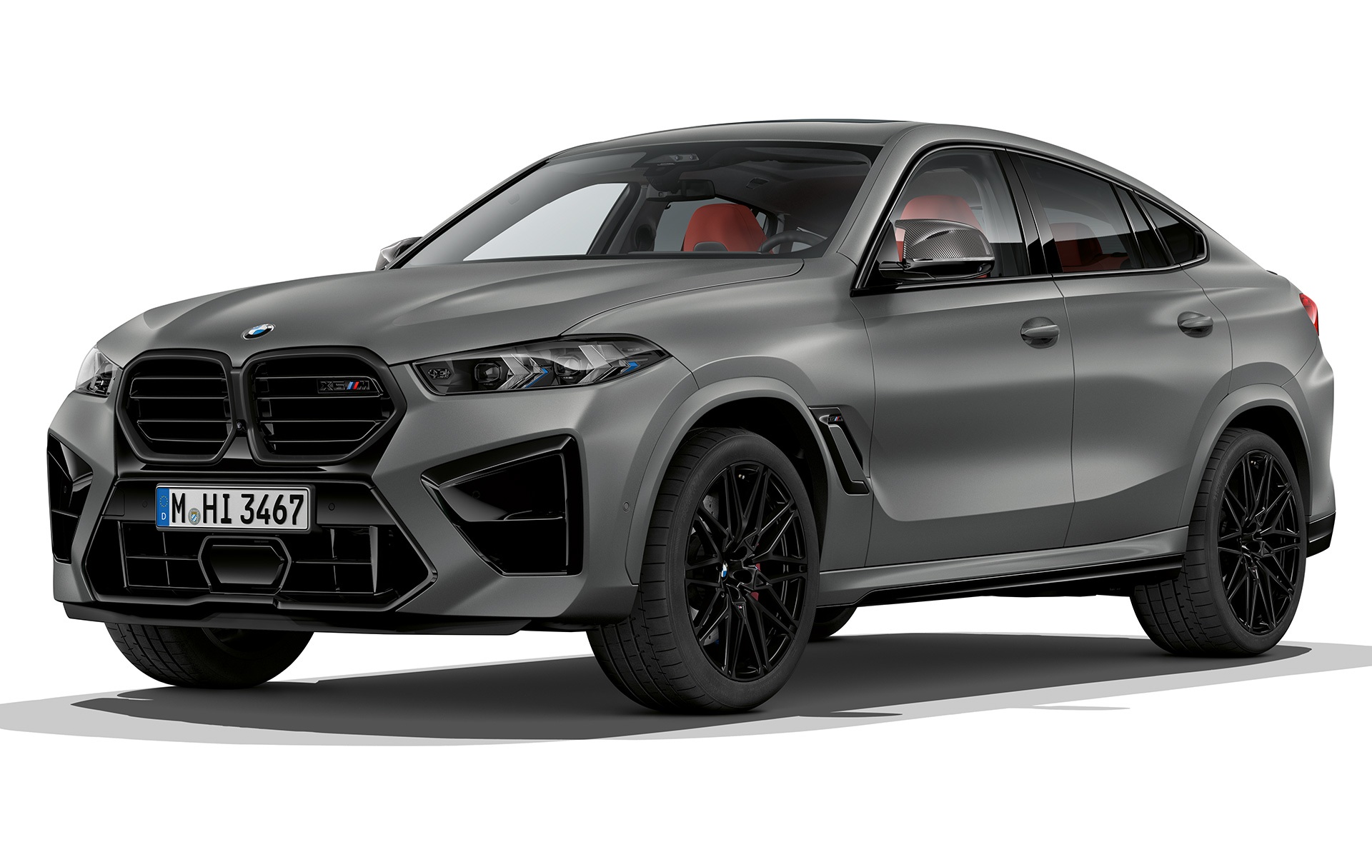 BMW X6 M Competition, F96, 2023, BMW μάσκα "νεφρών"