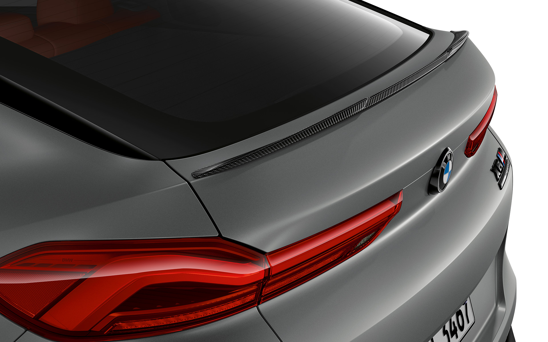 BMW X6 M Competition, F96, 2023, πίσω αεροτομή M Carbon