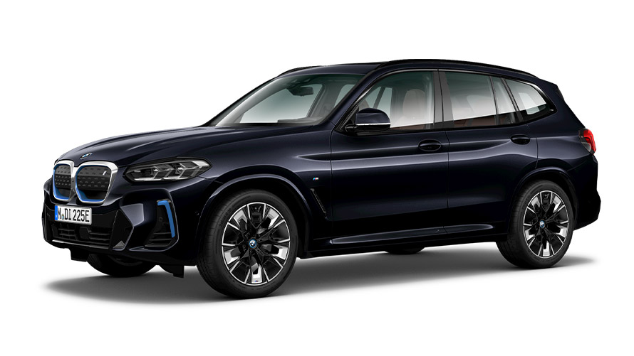 BMW X, BMW iX3, G08, πλαϊνή λήψη τριών τετάρτων BMW X, BMW iX3, G08, πλαϊνή λήψη τριών τετάρτων