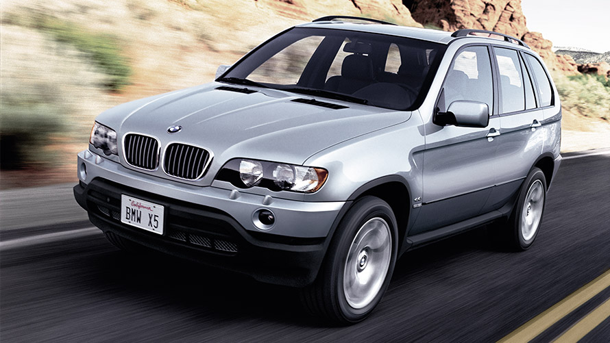 BMW X5, E53, πρώτη γενιά, μπροστινή λήψη τριών τετάρτων, κινούμενη στον δρόμο BMW X, BMW X5, Ε53, πρώτη γενιά, μπροστινή λήψη τριών τετάρτων, κινούμενη στον δρόμο