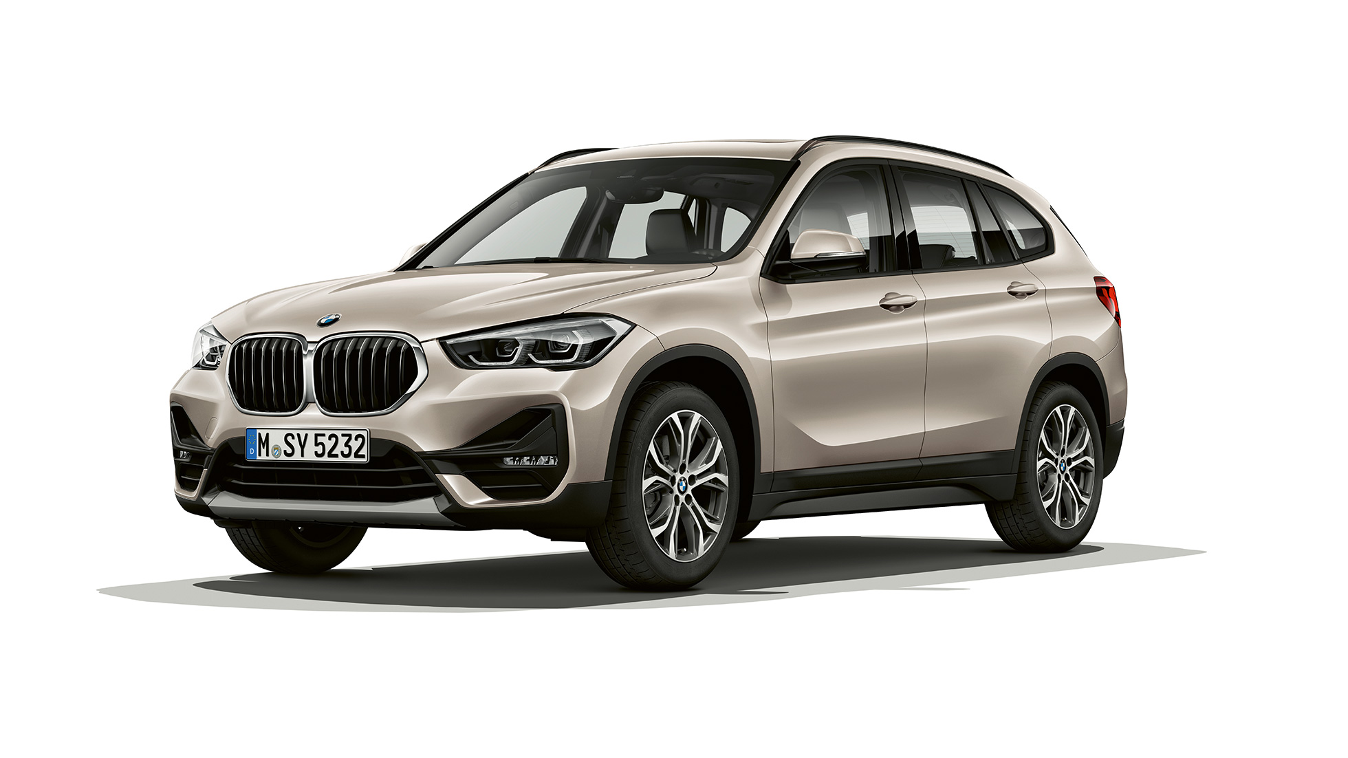 BMW X1, Έκδοση Advantage, μπροστινή λήψη τριών τετάρτων BMW X1, Έκδοση Advantage, μπροστινή λήψη τριών τετάρτων, σε στούντιο