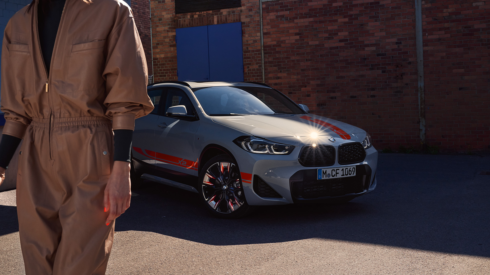 Μάσκα με διπλά "νεφρά", BMW X2 F39 BMW X2 2018 F39, Galvanic Gold μεταλλικό, μπροστινή λήψη, μάσκα με διπλά "νεφρά"