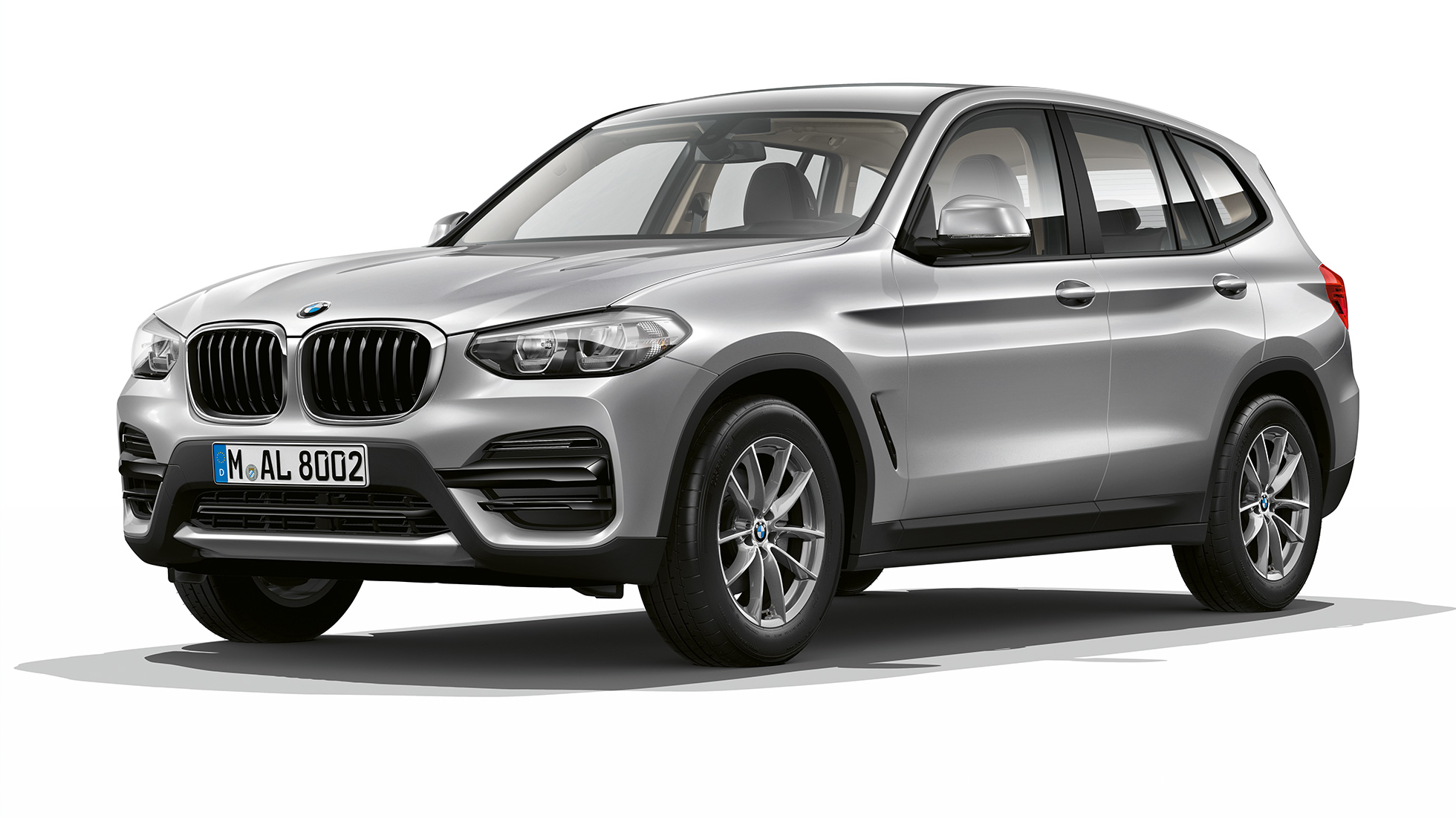 BMW X3, βασική έκδοση, μπροστινή λήψη τριών τετάρτων BMW X3, βασική έκδοση, μπροστινή λήψη τριών τετάρτων