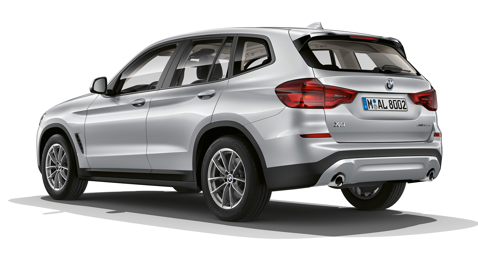 BMW X3, βασική έκδοση, πίσω λήψη τριών τετάρτων BMW X3, βασική έκδοση, πίσω λήψη τριών τετάρτων