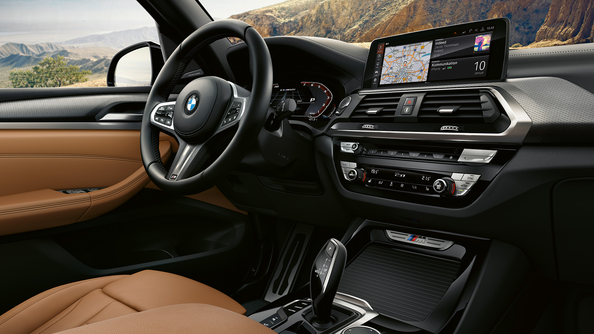 BMW X3 M40i, τιμόνι και ταμπλό BMW X3 M40i, τιμόνι και ταμπλό