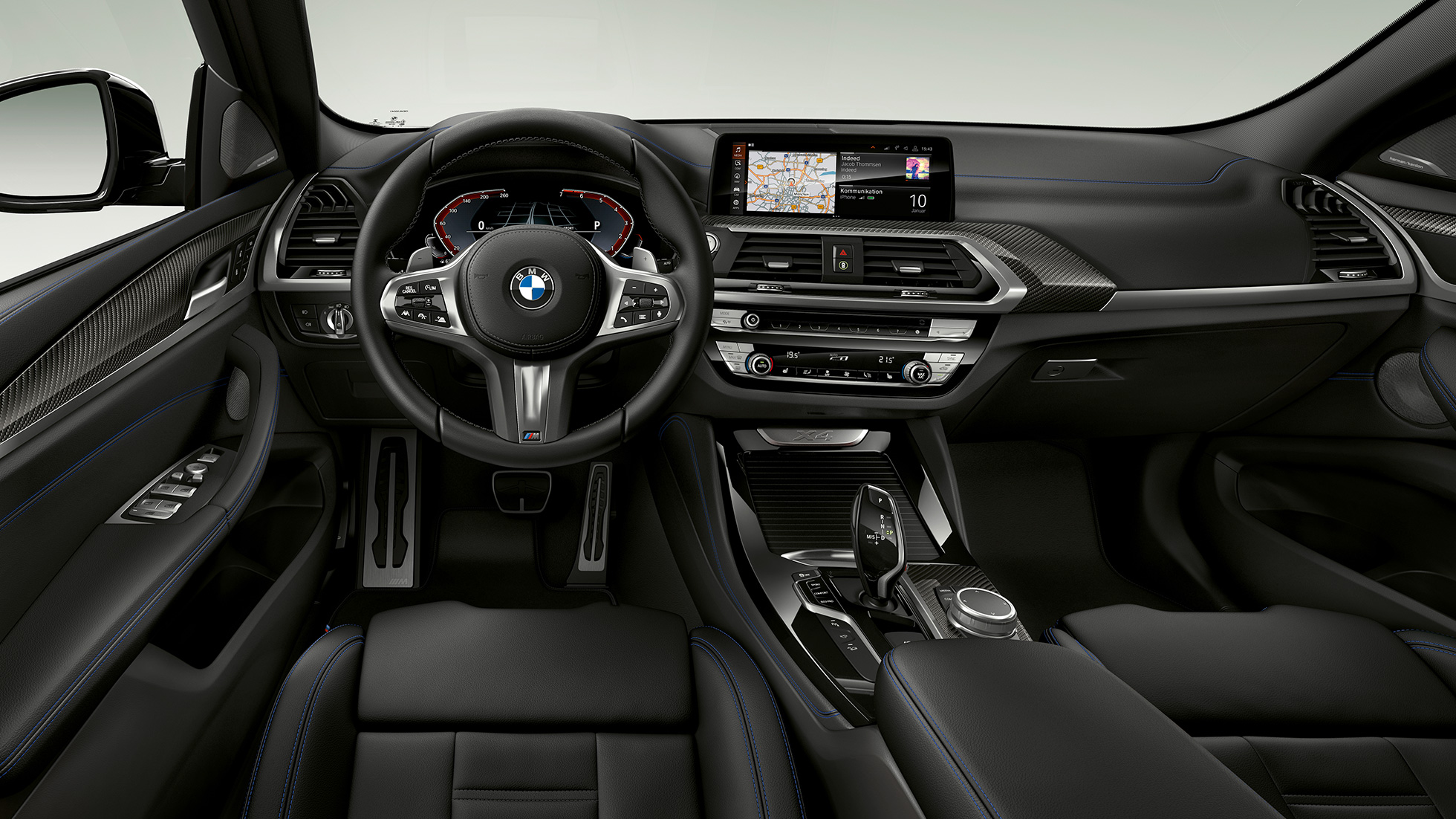 Cockpit, BMW X4, Έκδοση M Sport Cockpit, BMW X4 xDrive30i, Έκδοση M Sport, G02 2018, εσωτερικό