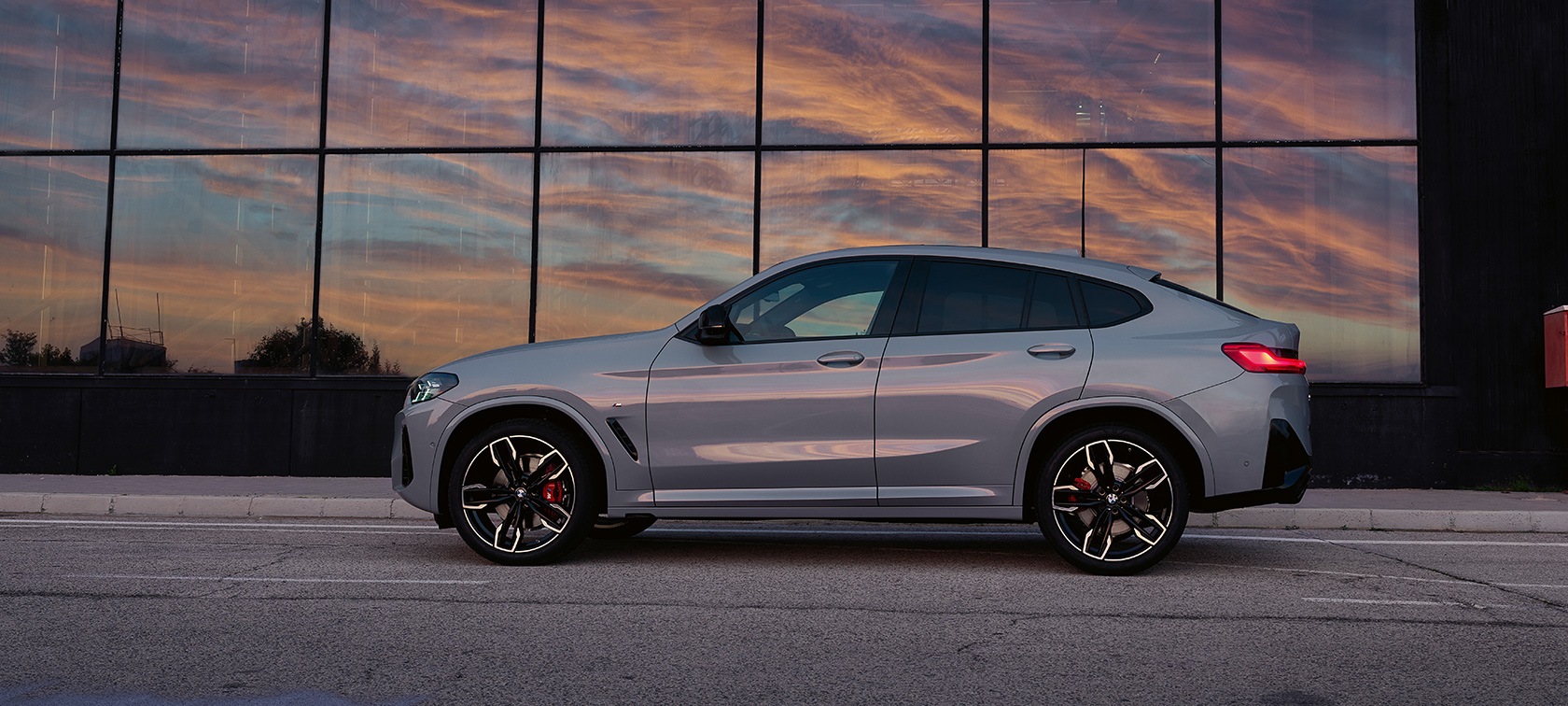 BMW X4, G02, γκρι Brooklyn, πλαϊνή λήψη, 2021