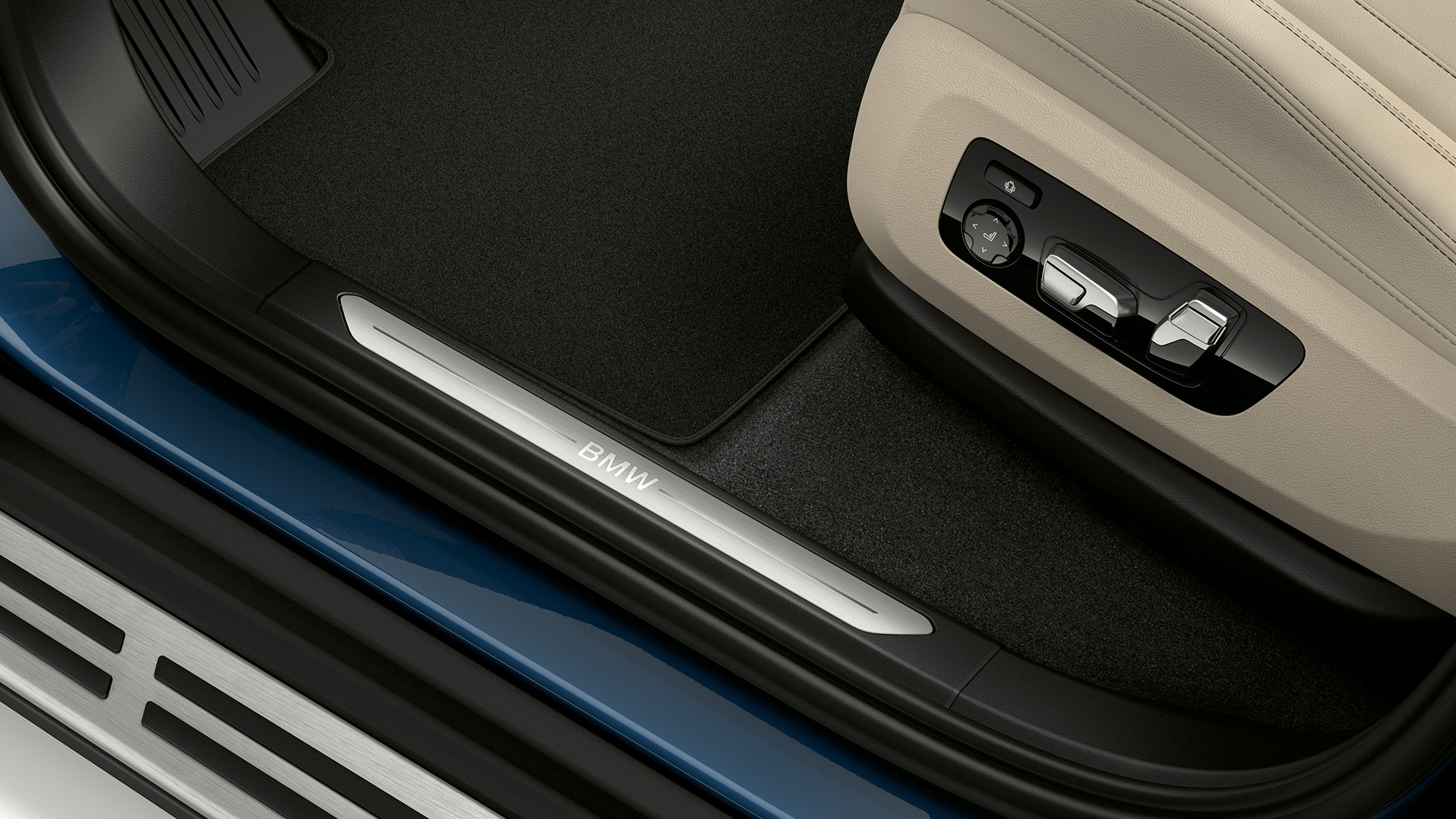 xLine, BMW X5 xDrive40i, διακοσμητικά καλύμματα μαρσπιέ xLine, BMW X5 xDrive40i, G05 2018, μπλε Phytonic μεταλλικό, διακοσμητικά καλύμματα μαρσπιέ