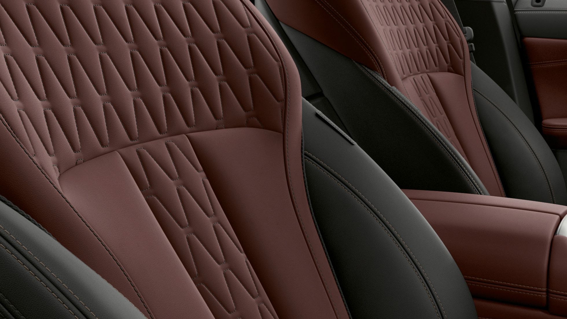 BMW X6 Individual, επενδύσεις καθισμάτων. BMW X6 Individual, εσωτερικό με εστίαση στις επενδύσεις καθισμάτων.