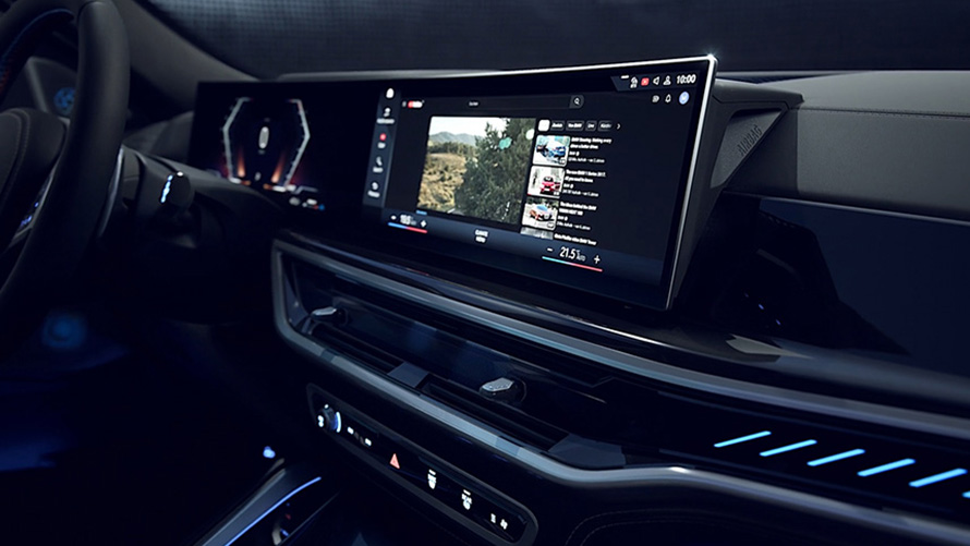 Πλήρως ενσωματωμένο video streaming, BMW X6, G06, LCI BMW X6, G06, LCI, πλήρως ενσωματωμένο video streaming, βίντεο